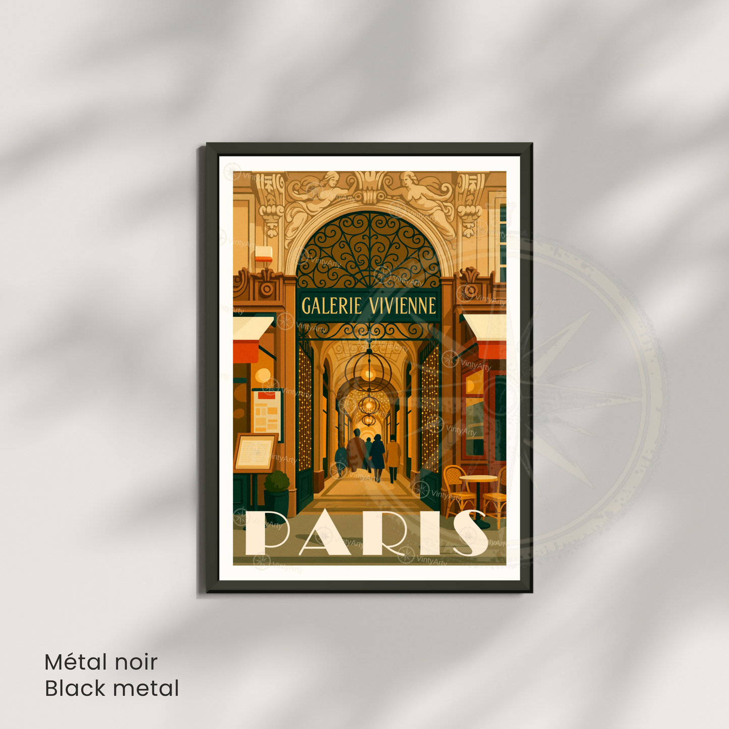 Affiche Paris | Poster Galerie Vivienne | Affiche France