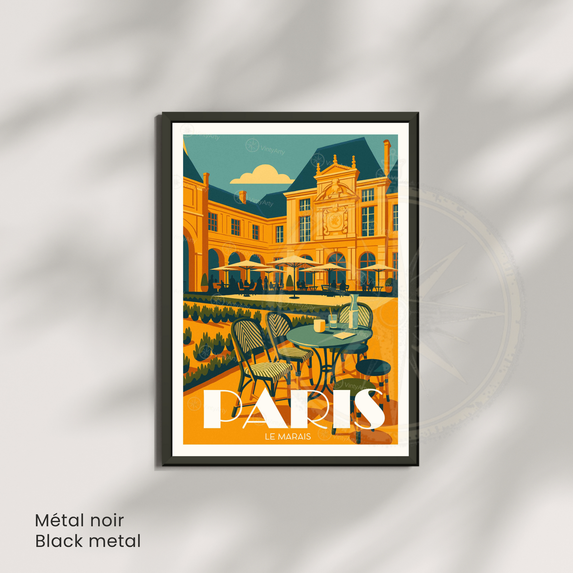 Affiche Paris | Poster Le Marais | Affiche France