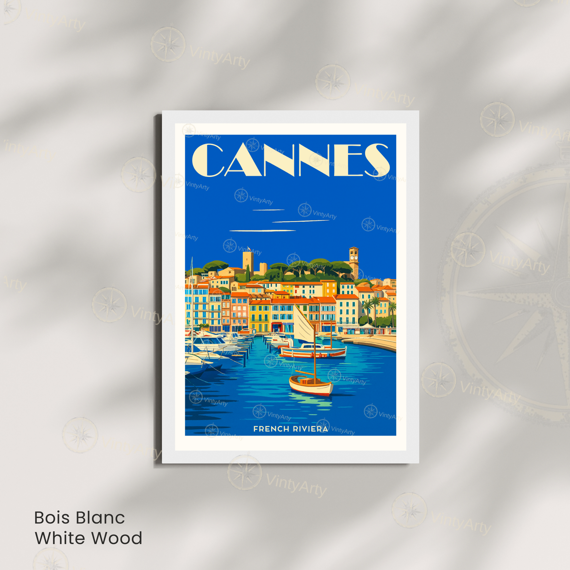 Affiche Cannes | Impression French Riviera | Affiche France