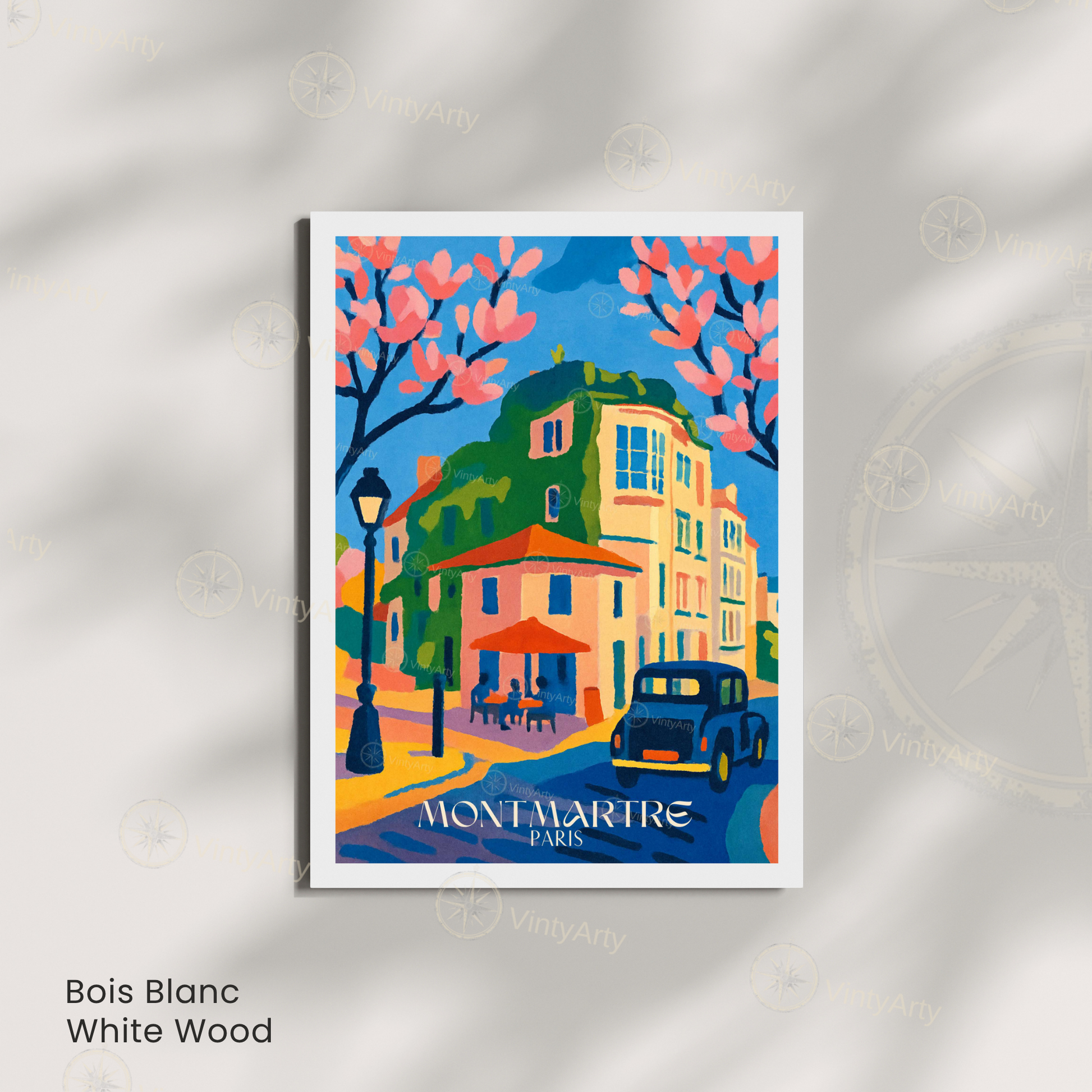 Affiche Paris | Impression de voyage Montmartre - Sacré Cœur | Affiche France