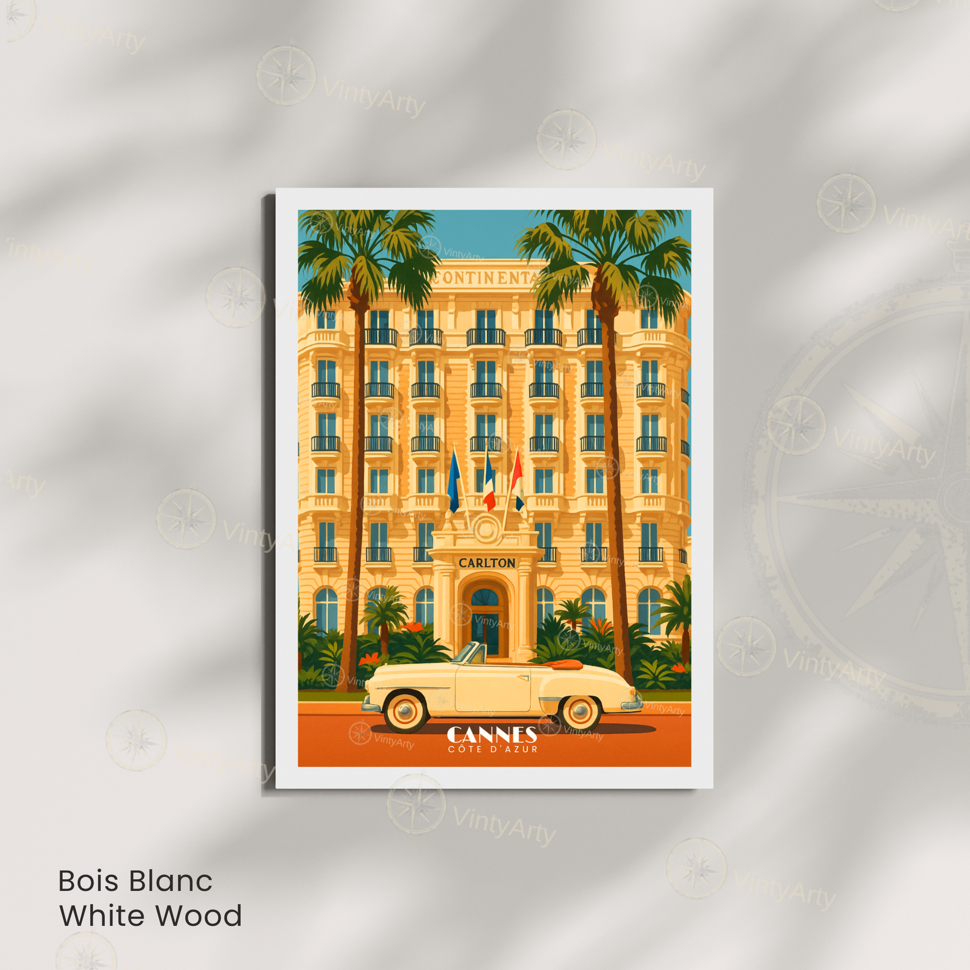 Affiche Cannes | Poster déco Côte d’Azur | Affiche France