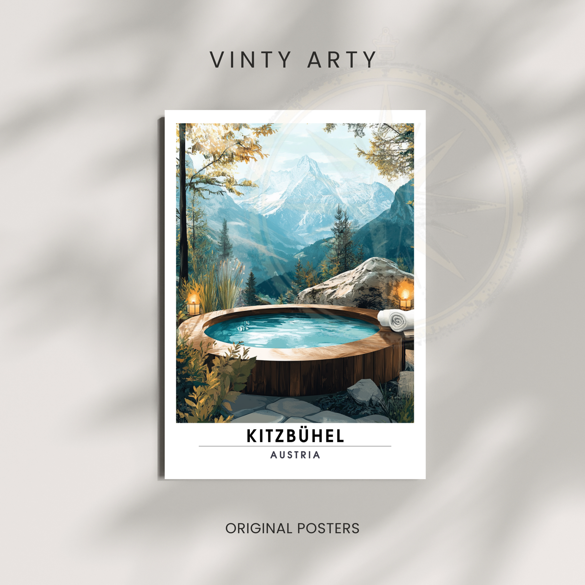 Affiche Kitzbühel | Poster décoratif Autriche | Affiche Autriche