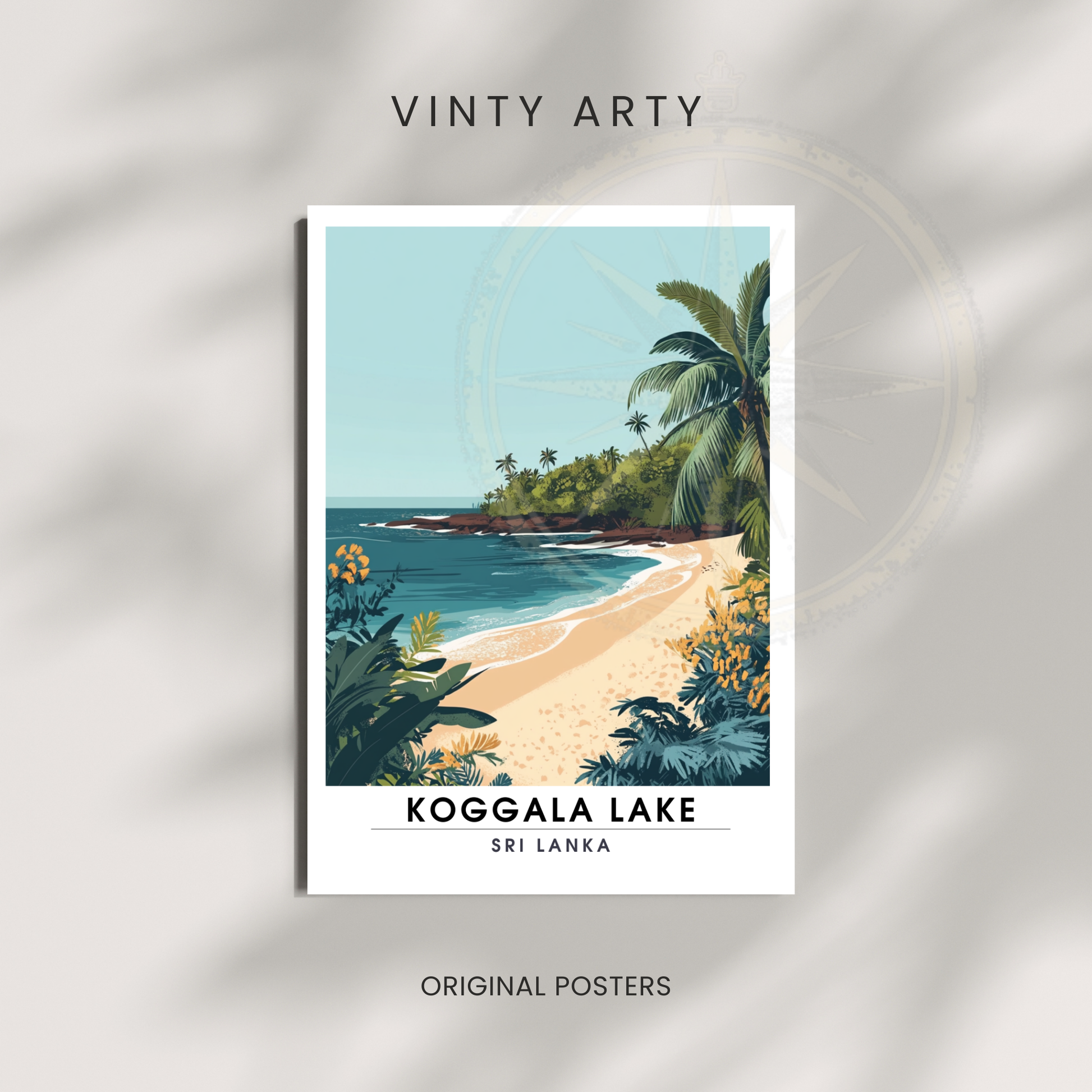 Affiche Lac Koggala | Impressions de voyage Sri Lanka | Affiche Lac