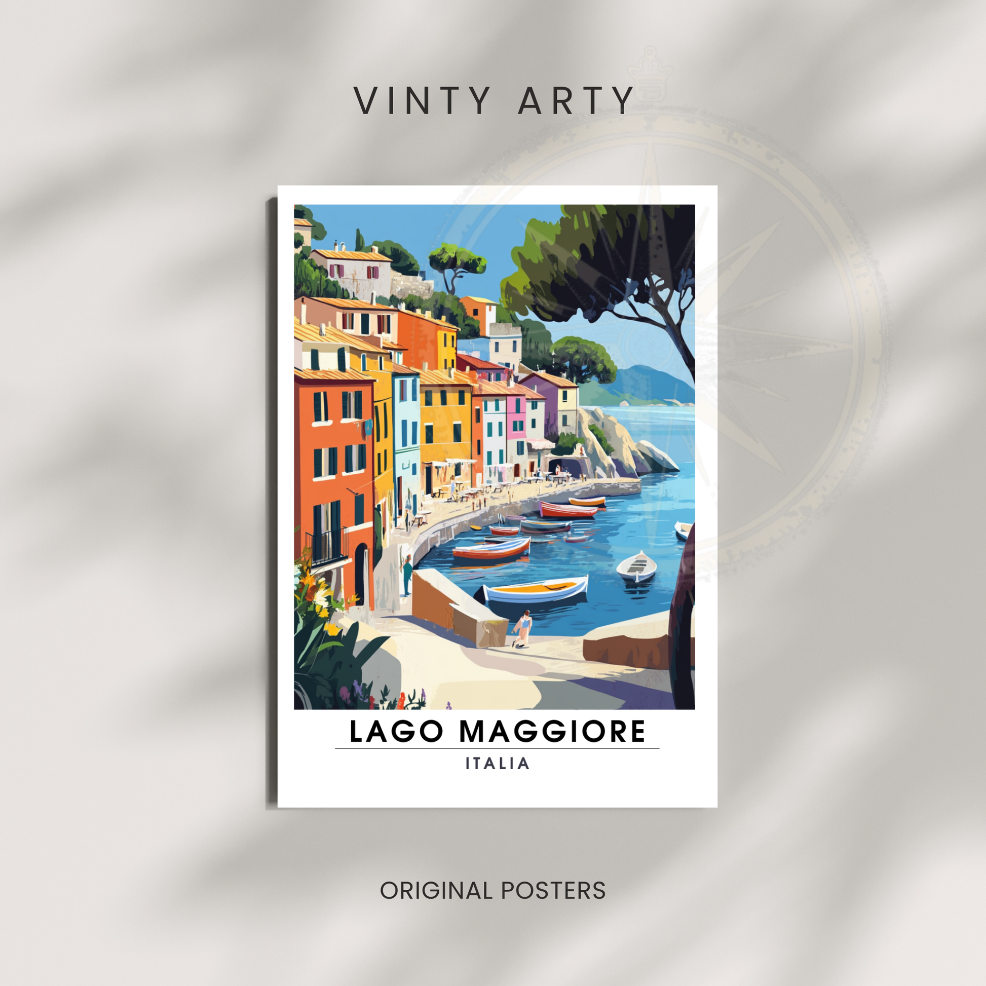 Affiche Lac Majeur | Impression Italie | Affiche Lac