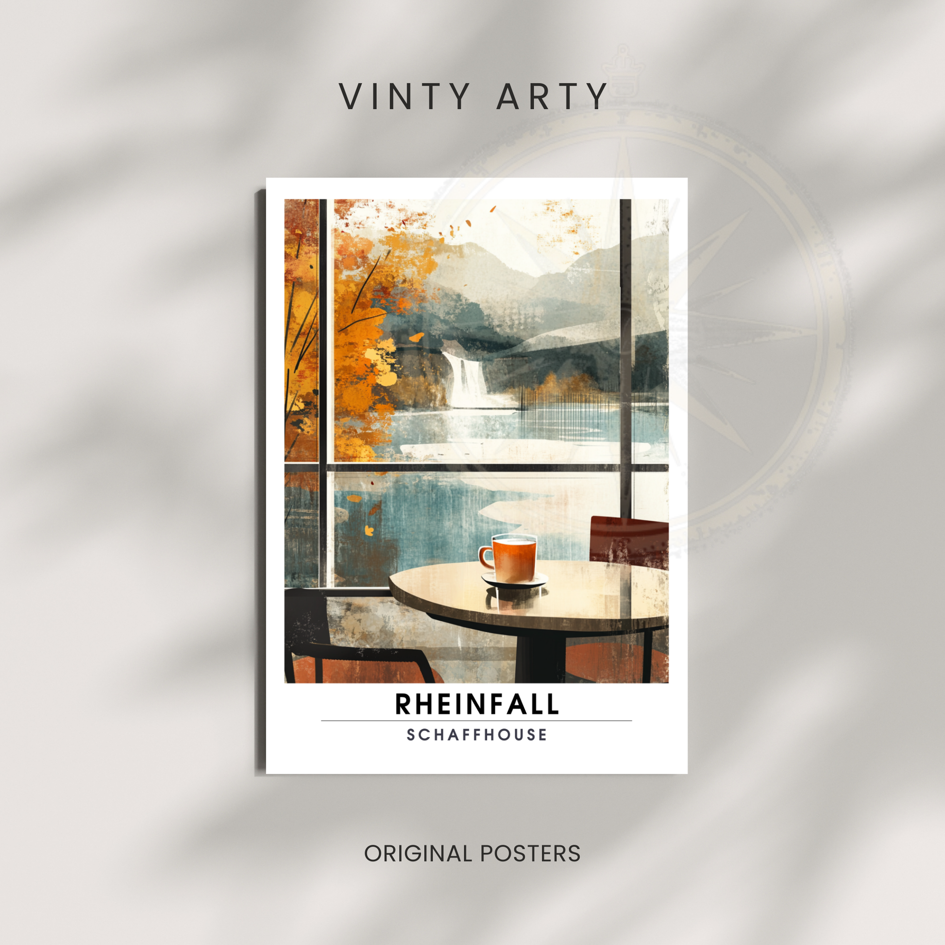 Affiche Chutes du Rhin | Impression Suisse | Affiche Suisse