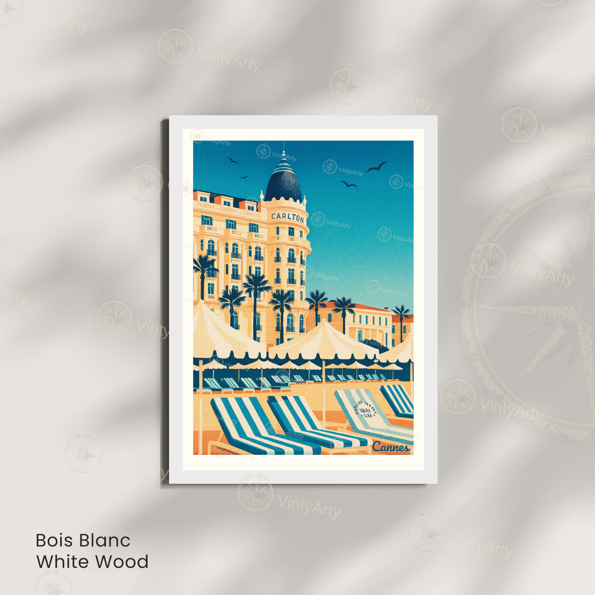 Affiche Cannes | Poster mural Côte d’Azur | Affiche France