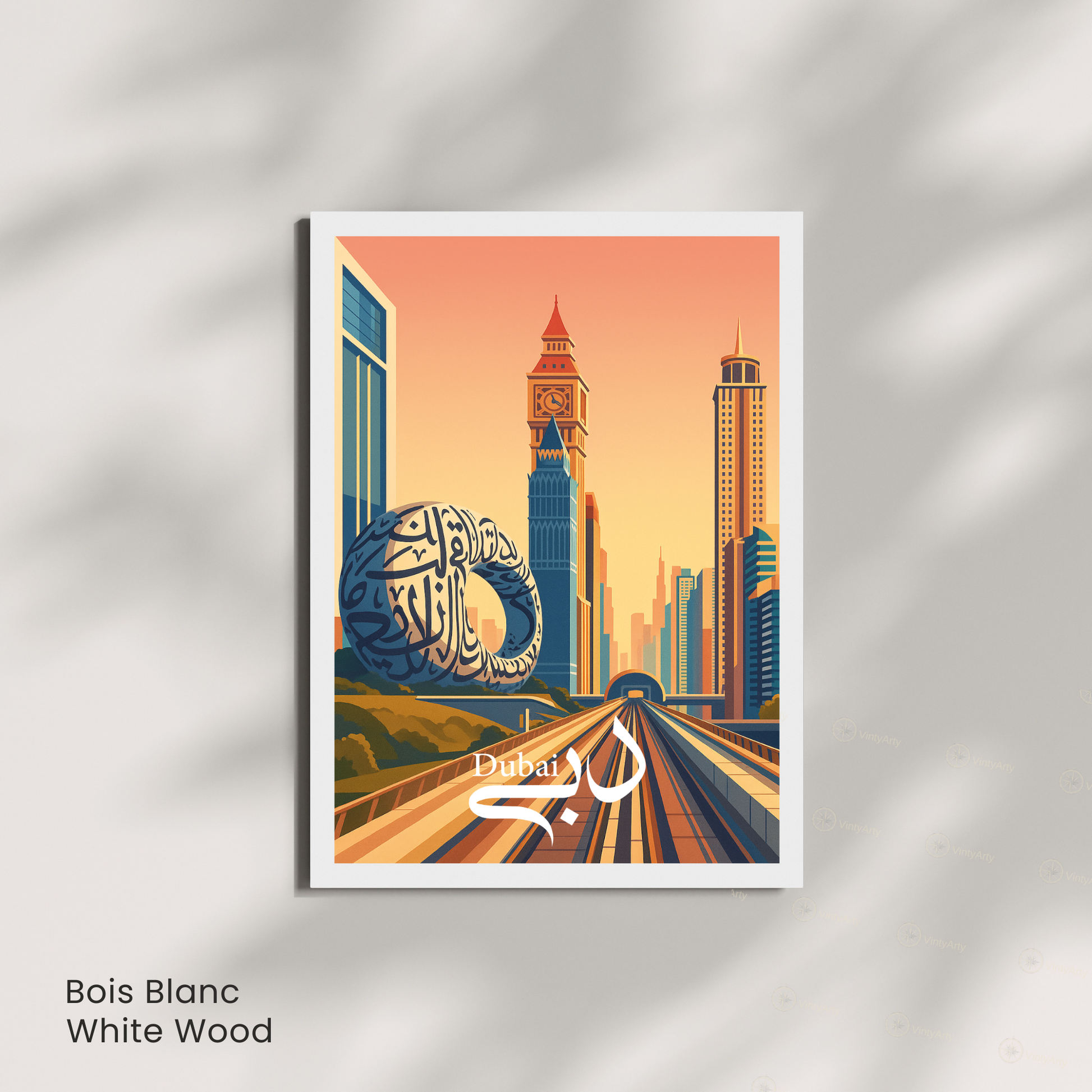 Affiche Dubaï | Impression de voyage Émirats arabes unis | Affiche Dubaï