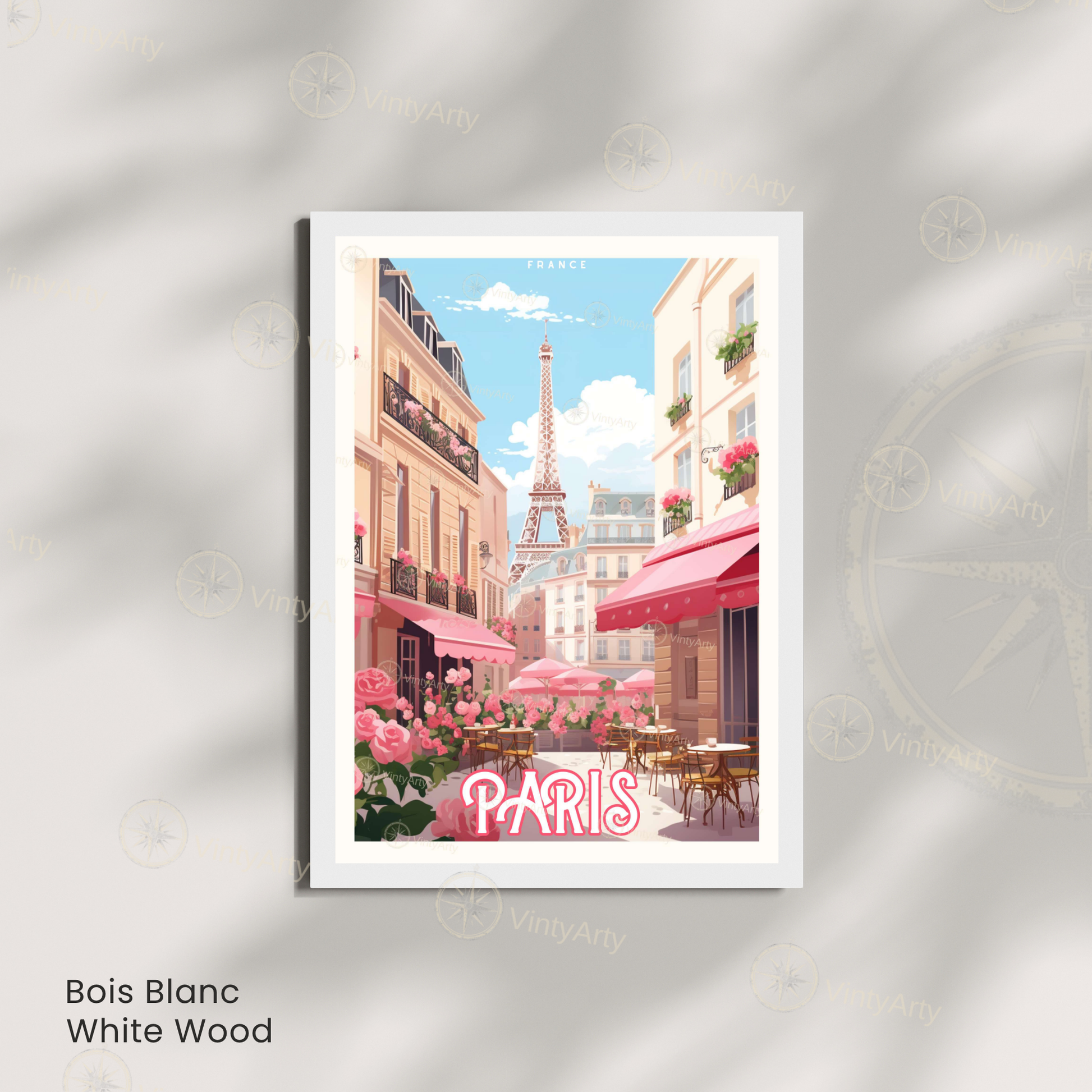 Affiche Paris | Impression de voyage Tour Eiffel | Affiche France