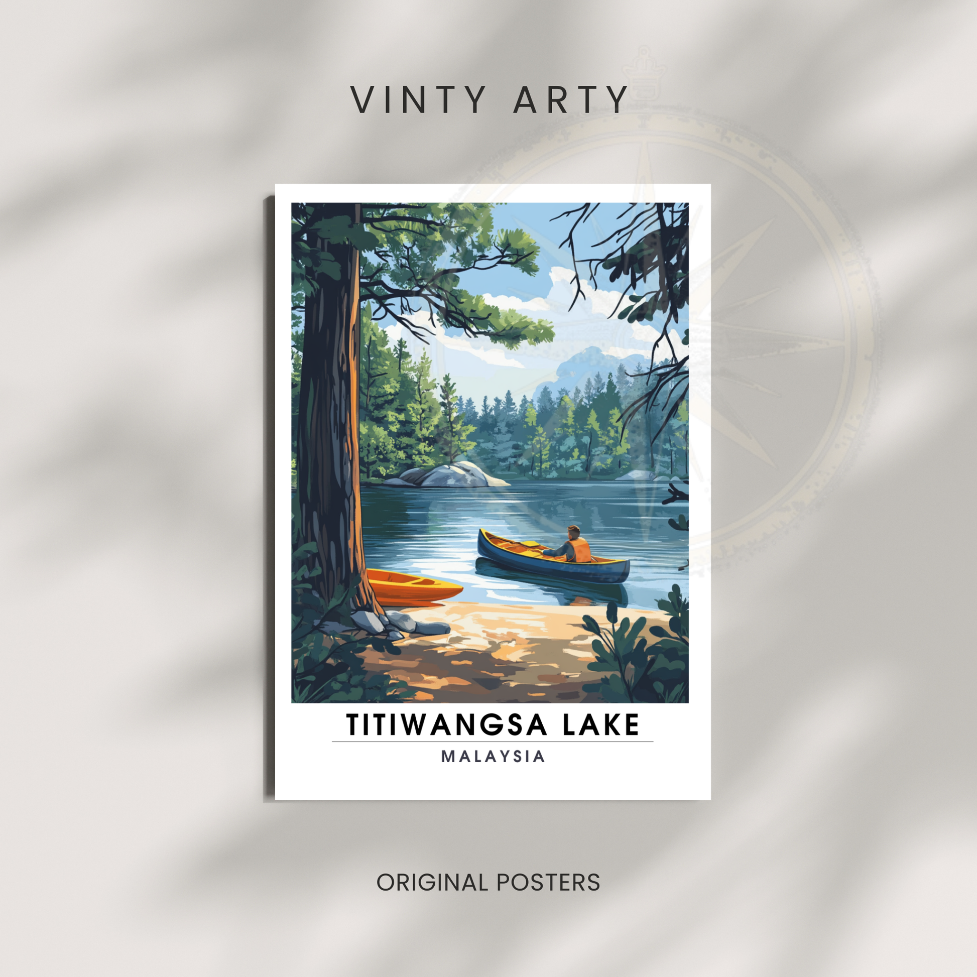 Affiche Titiwangsa lake | Impression Malaysia | Affiche Lake