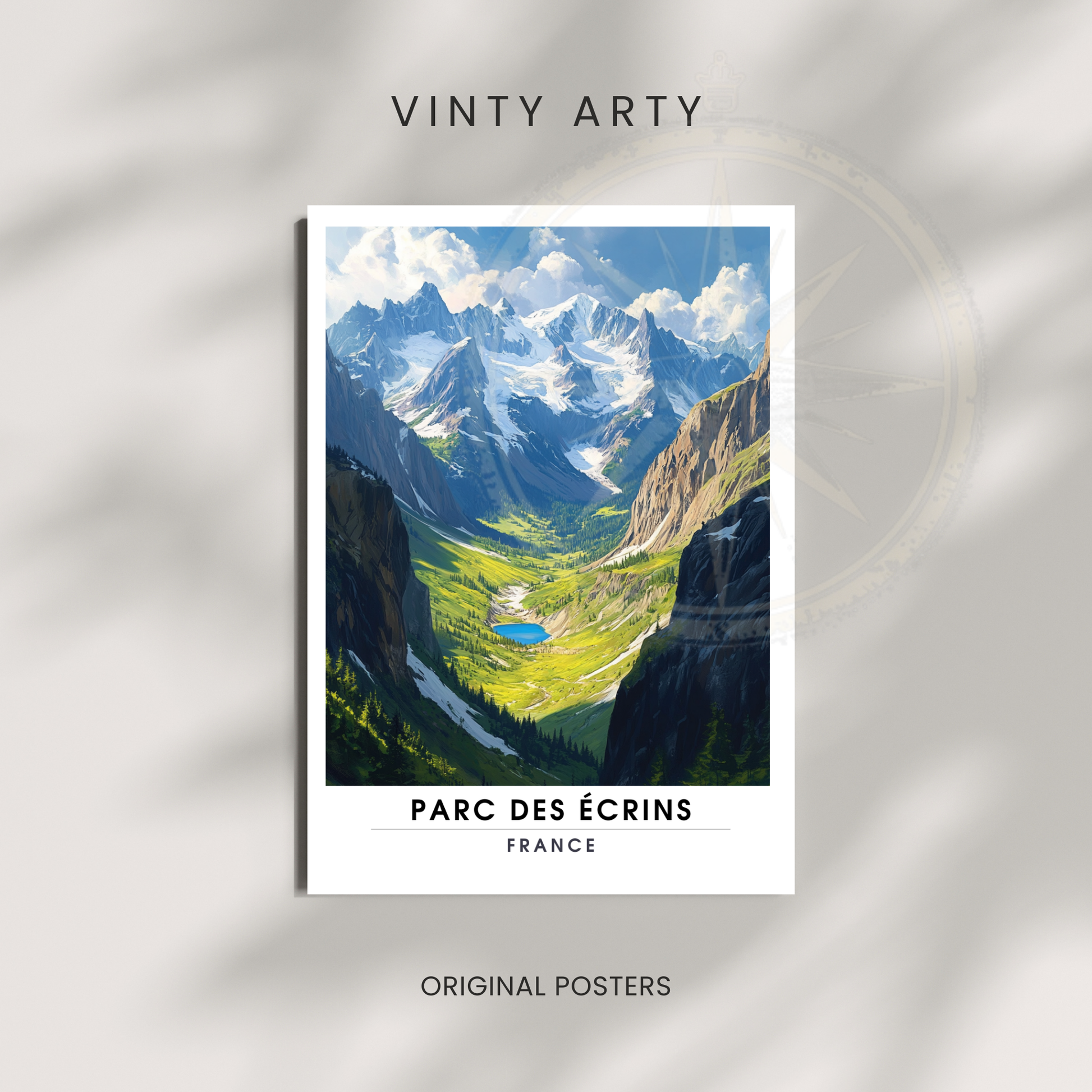 Affiche Parc des Écrins | Impression France  |  Affiche France