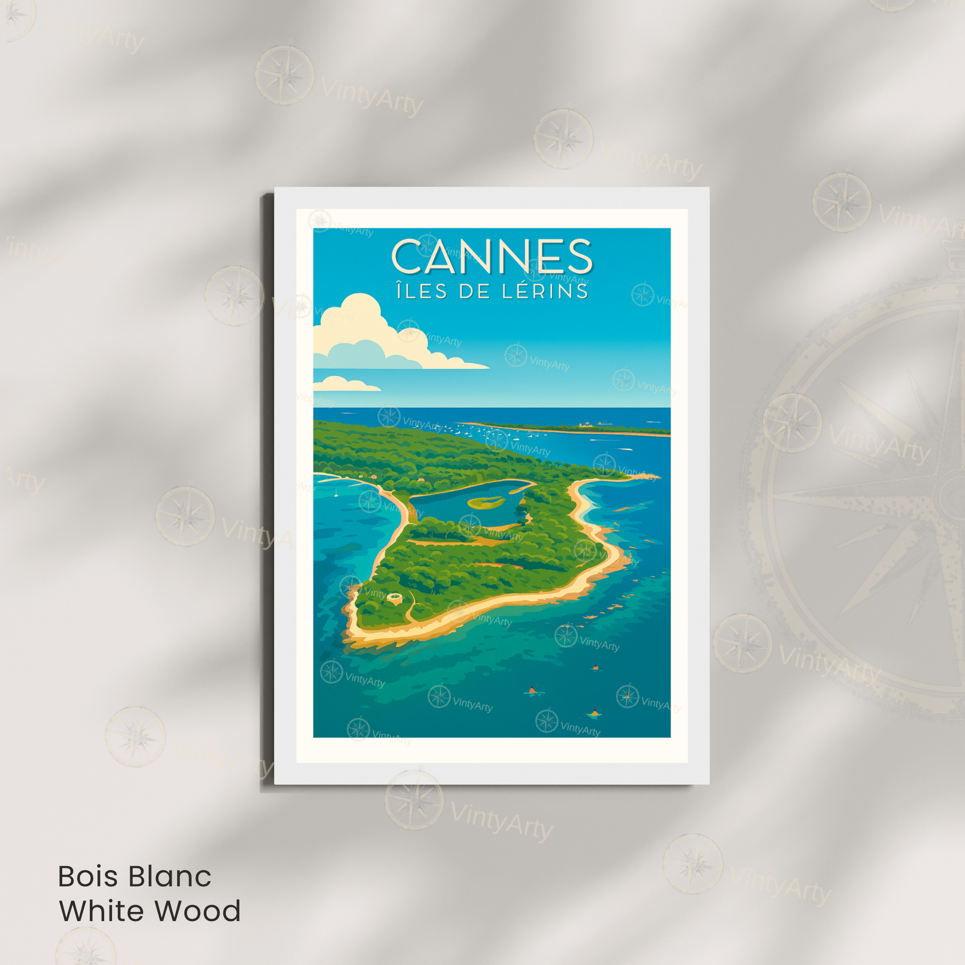Affiche Cannes | Poster Îles de Lérins  | Affiche France