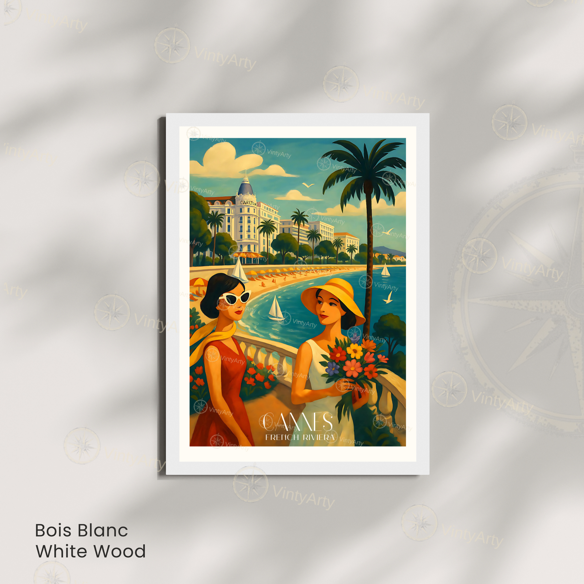 Affiche Cannes | Poster mural French Riviera | Affiche France