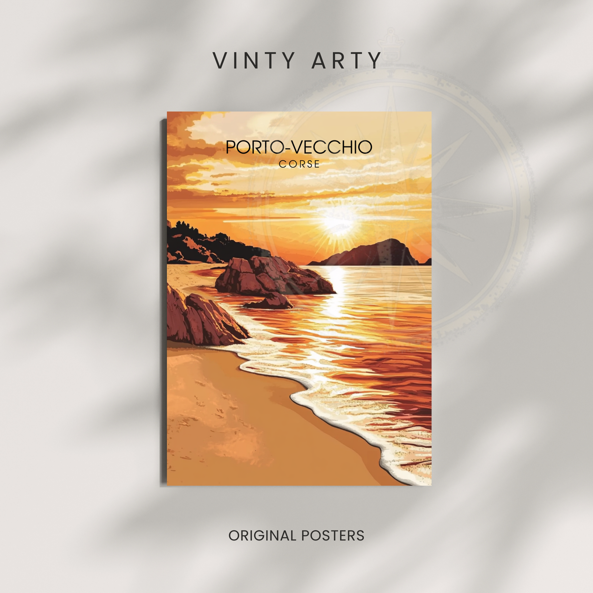 Affiche Porto Vecchio | Poster Corse | Affiche Corse
