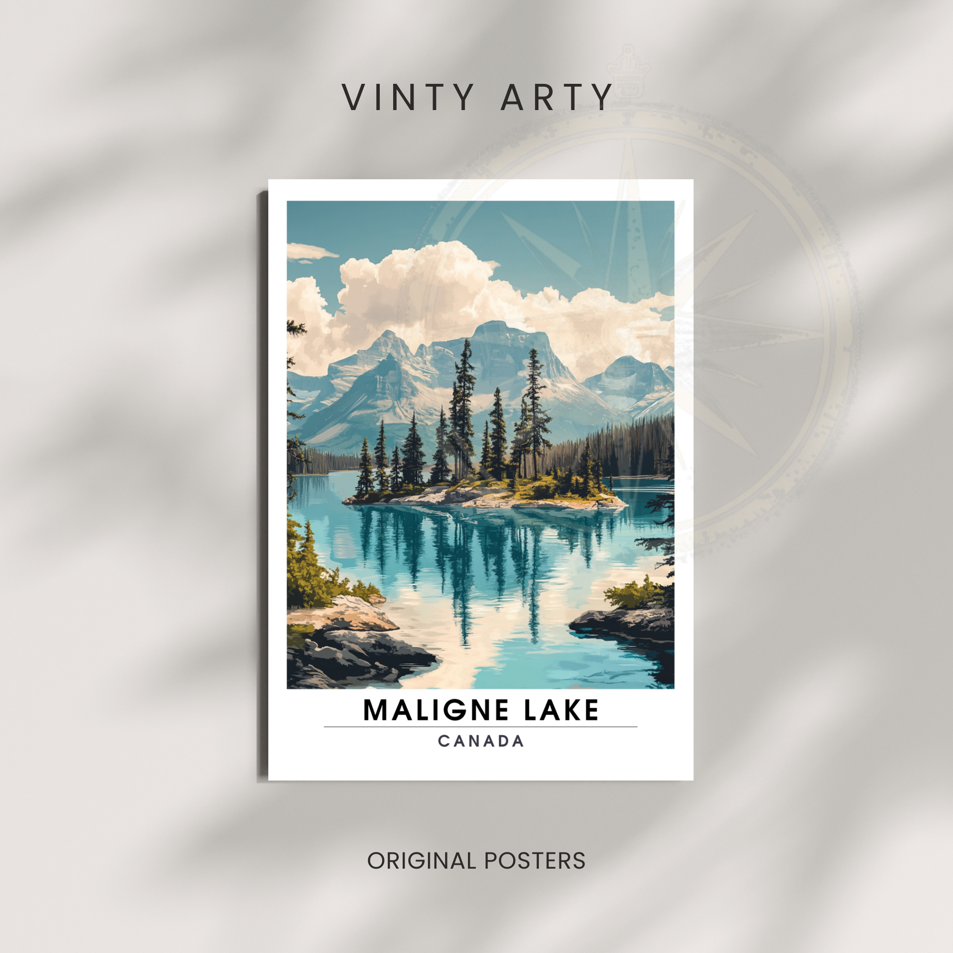 Affiche Lac Maligne | Impression Canada | Affiche Lac