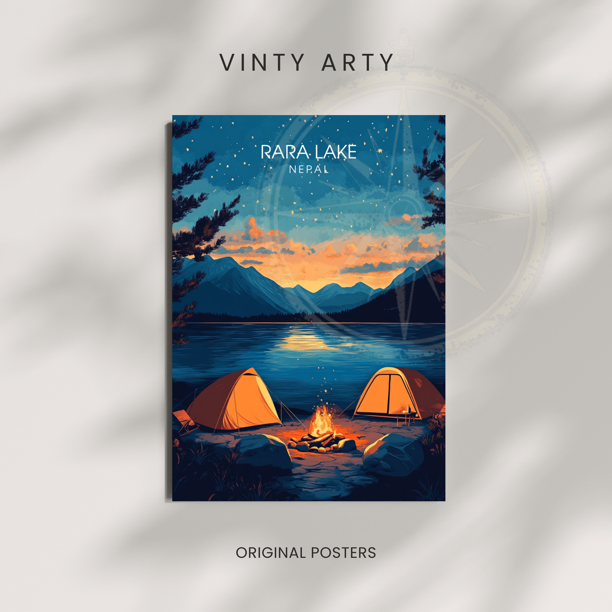 Affiche Rara Lake | Impression Nepal | Affiche Lake