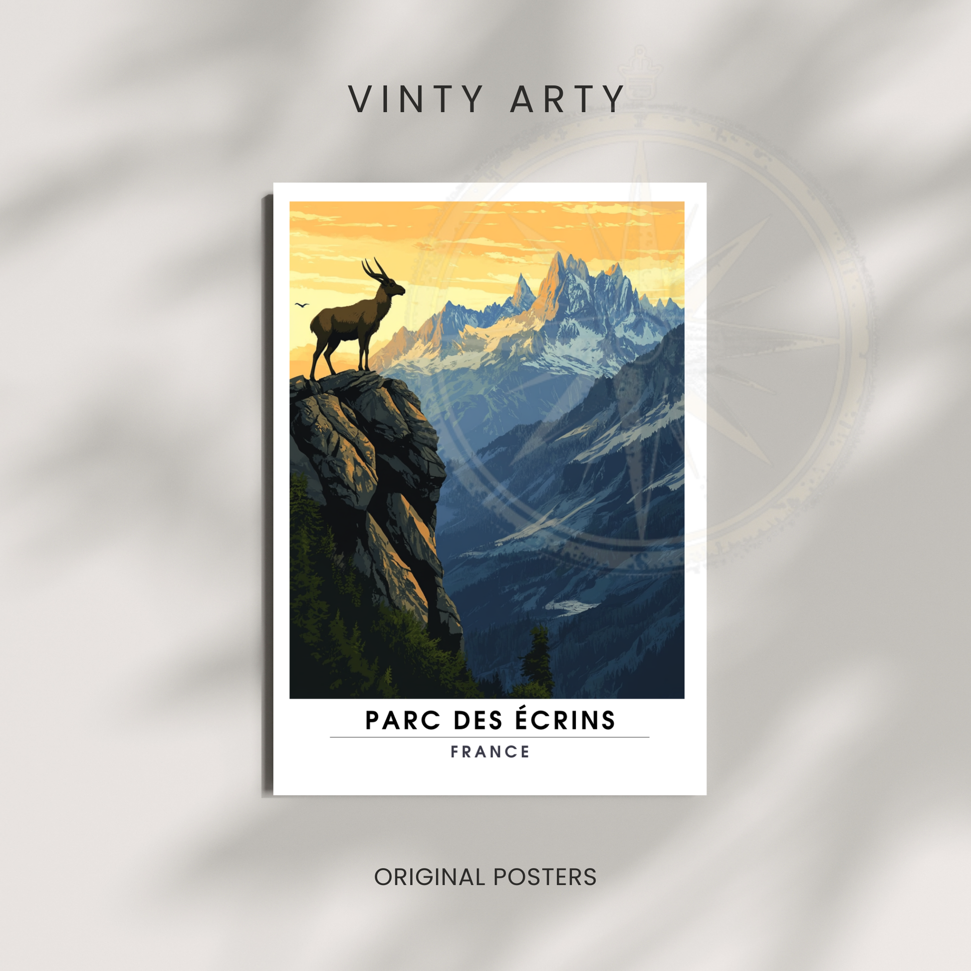 Affiche Parc des Écrins | Impression France  |  Affiche France