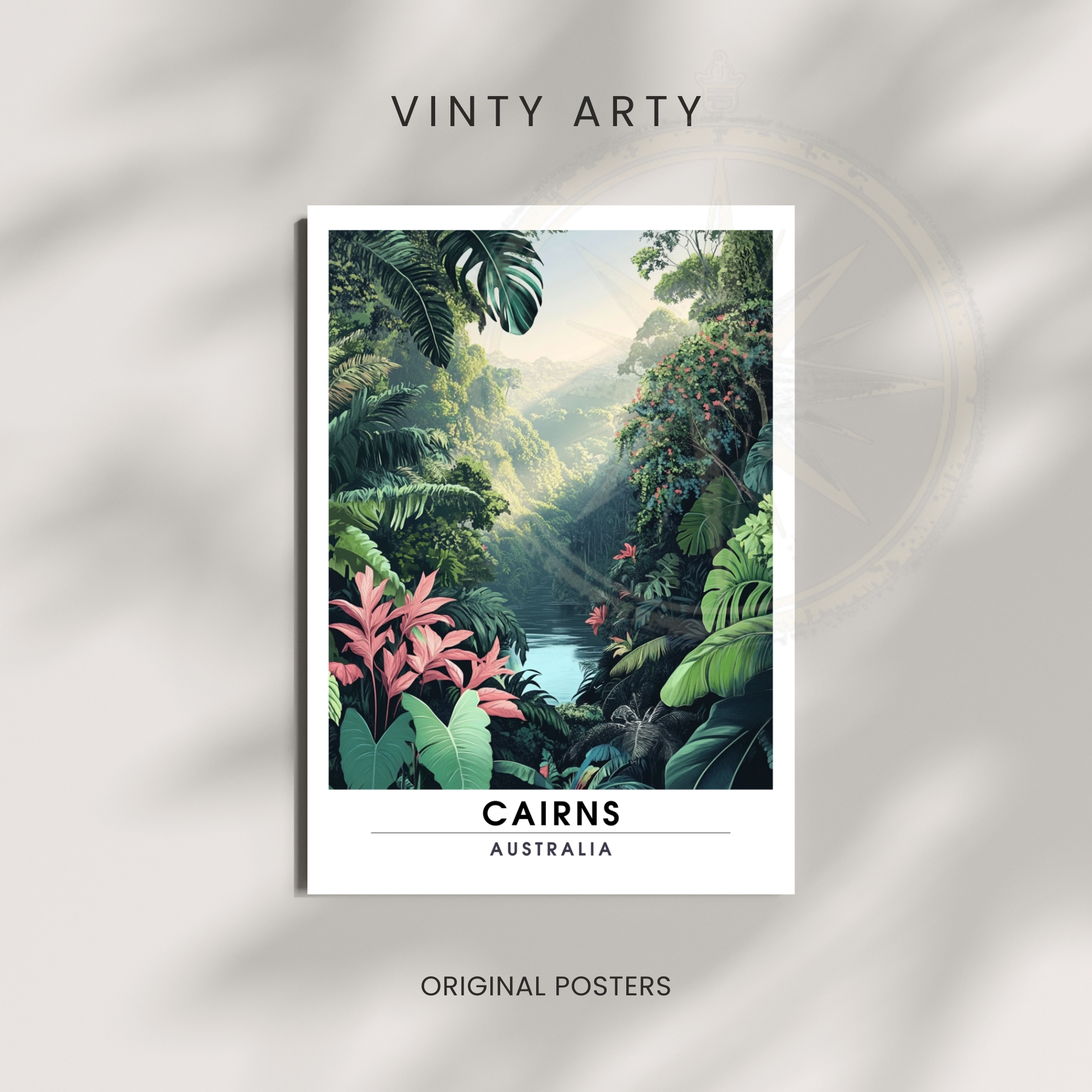 Affiche Cairns | Impression de voyage Australie | Affiche Australie