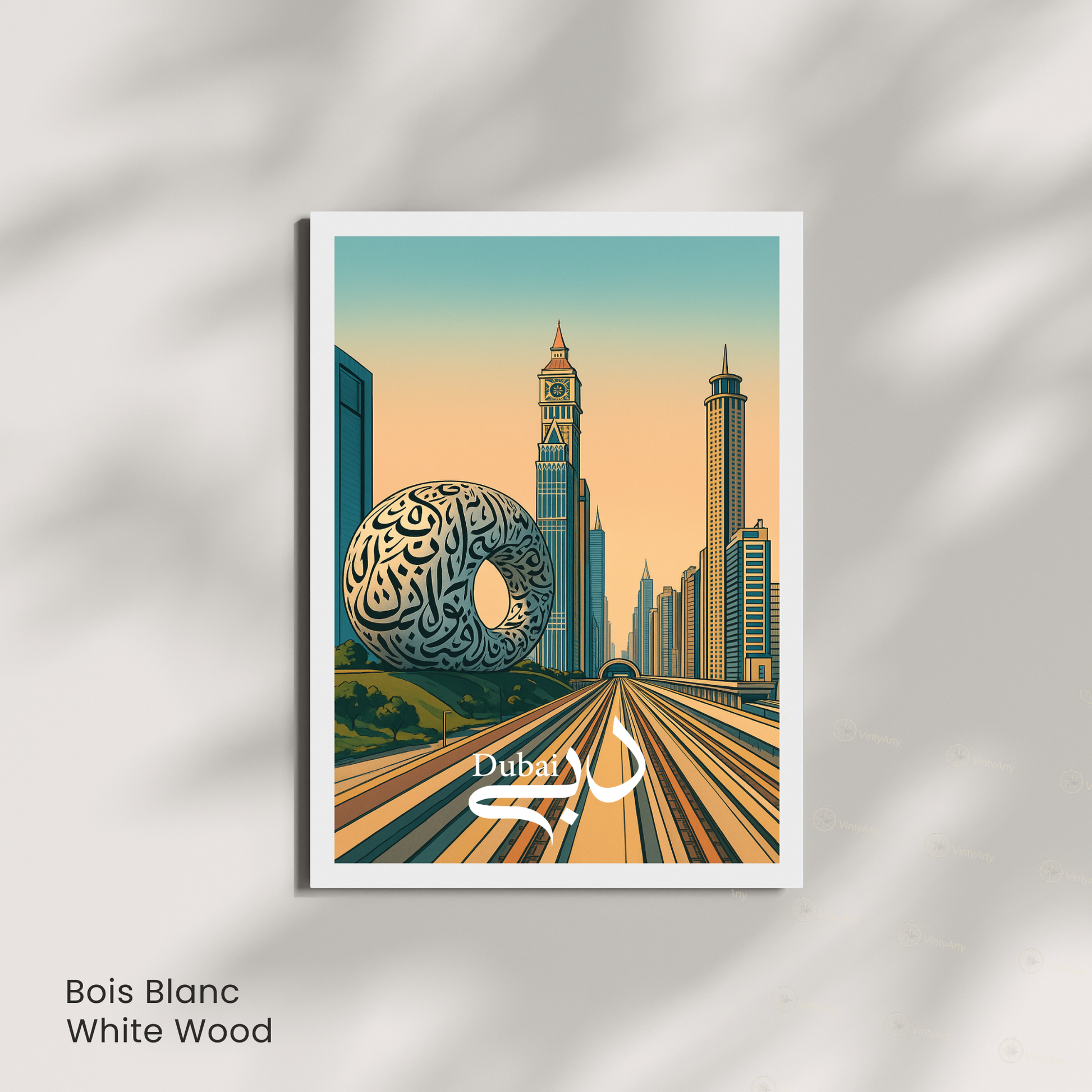 Affiche Dubaï | Impression de voyage Émirats arabes unis | Affiche Dubaï