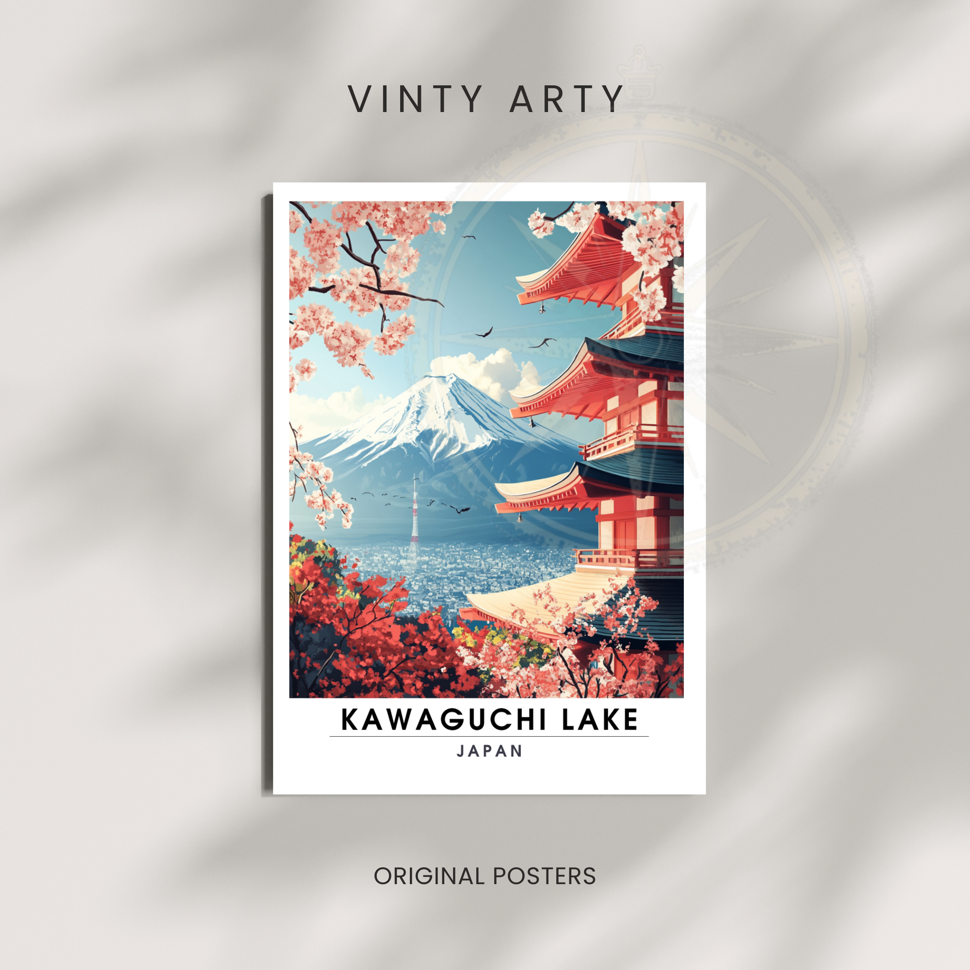 Affiche Kawaguchi Lake| Impression Japan | Affiche Lake