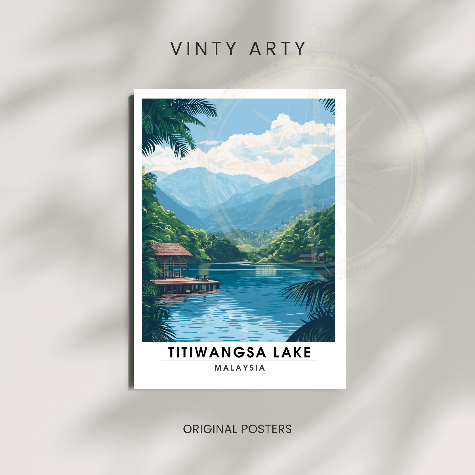 Affiche Titiwangsa lake | Impression Malaysia | Affiche Lake