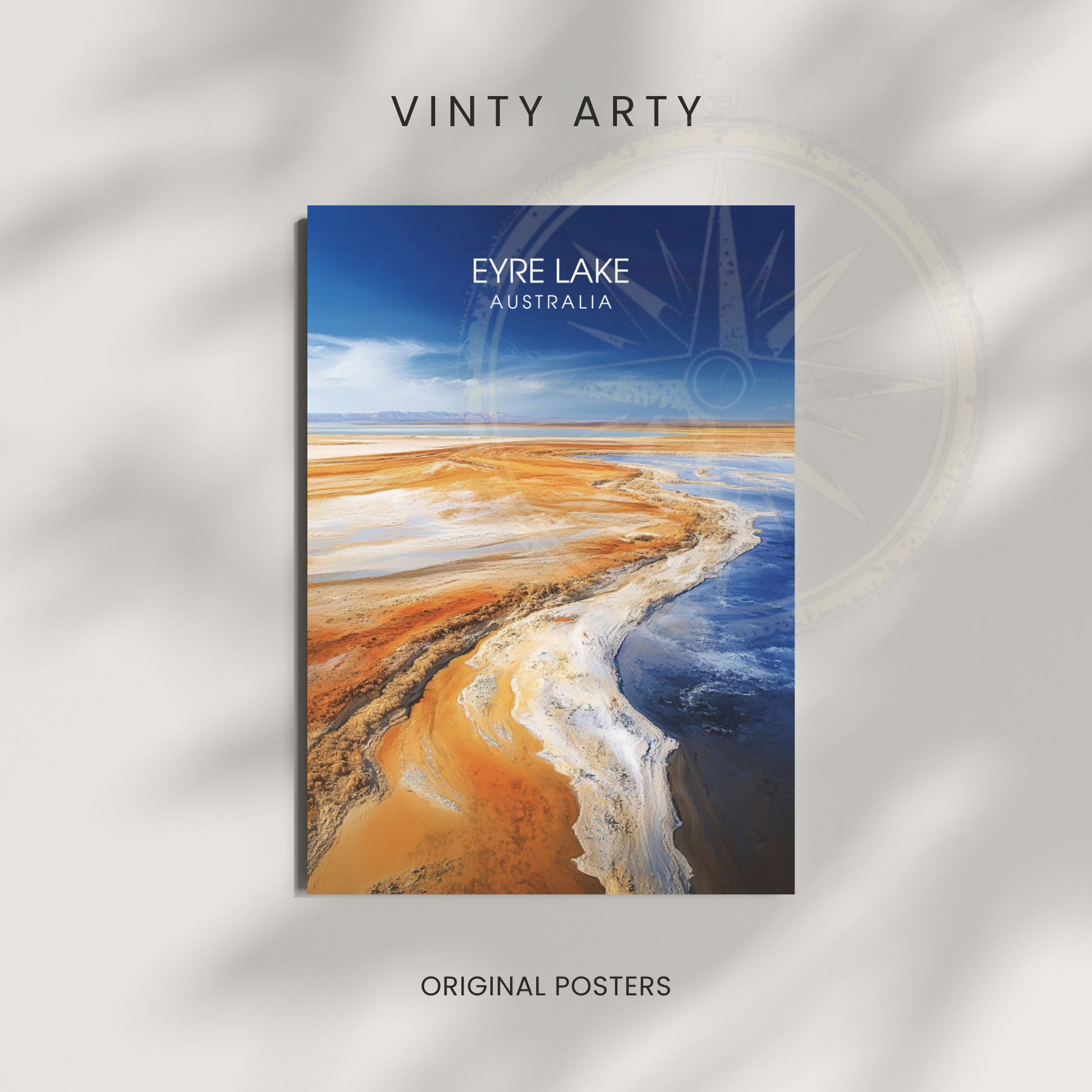 Affiche lac Eyre | Poster Australie | Affiche Lac