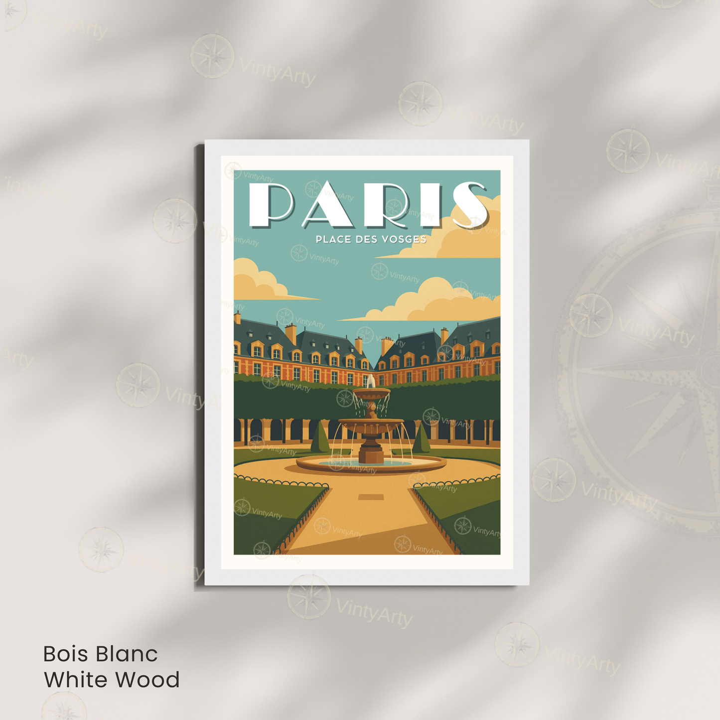 Affiche Paris | Impression Place des Vosges | Affiche France