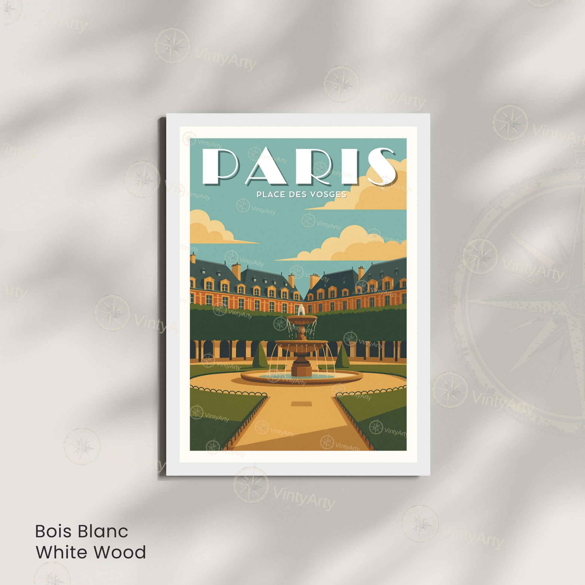 Affiche Paris | Impression Place des Vosges  | Affiche France