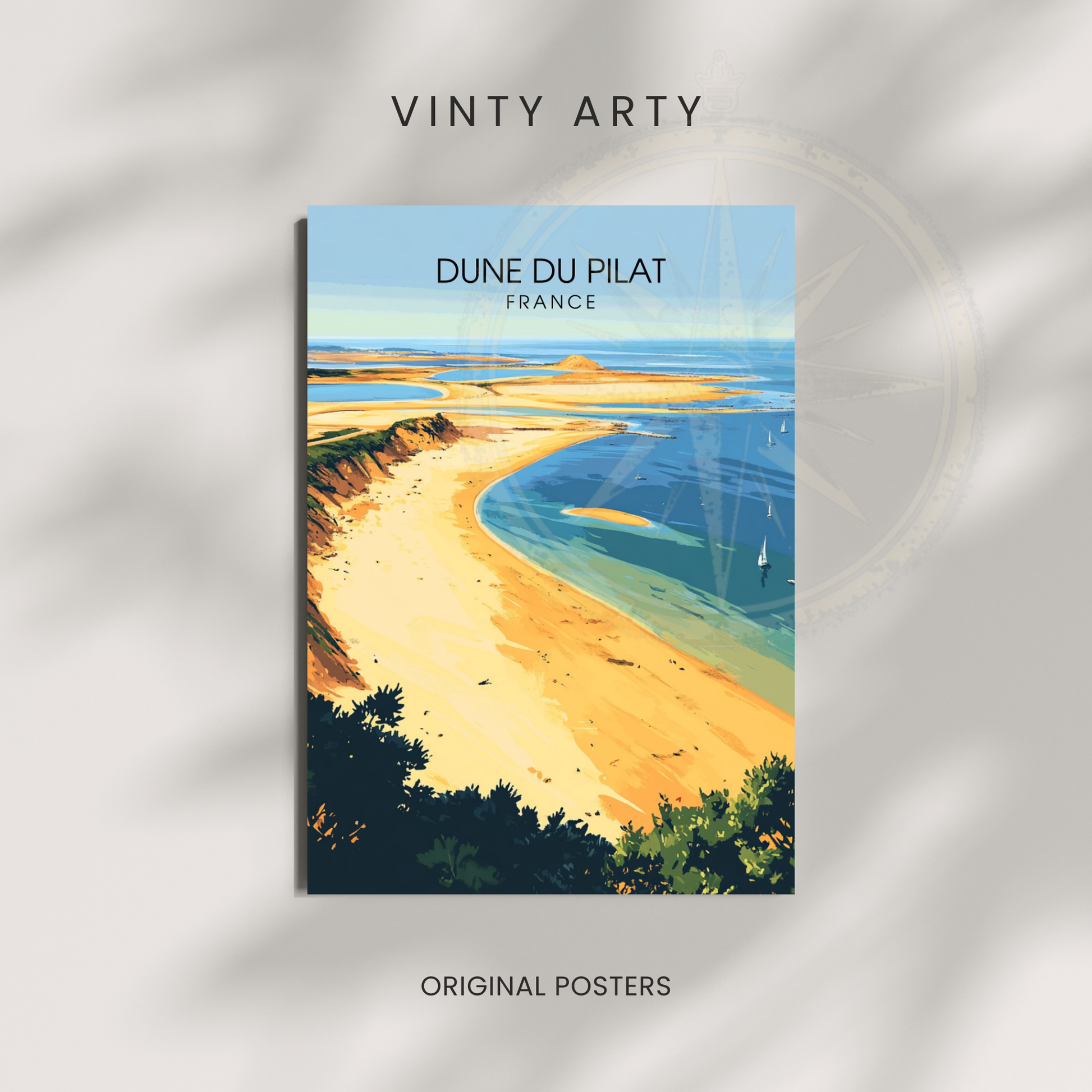 Affiche Dune du Pilat | Impression Dune du Pilat |  Affiche France