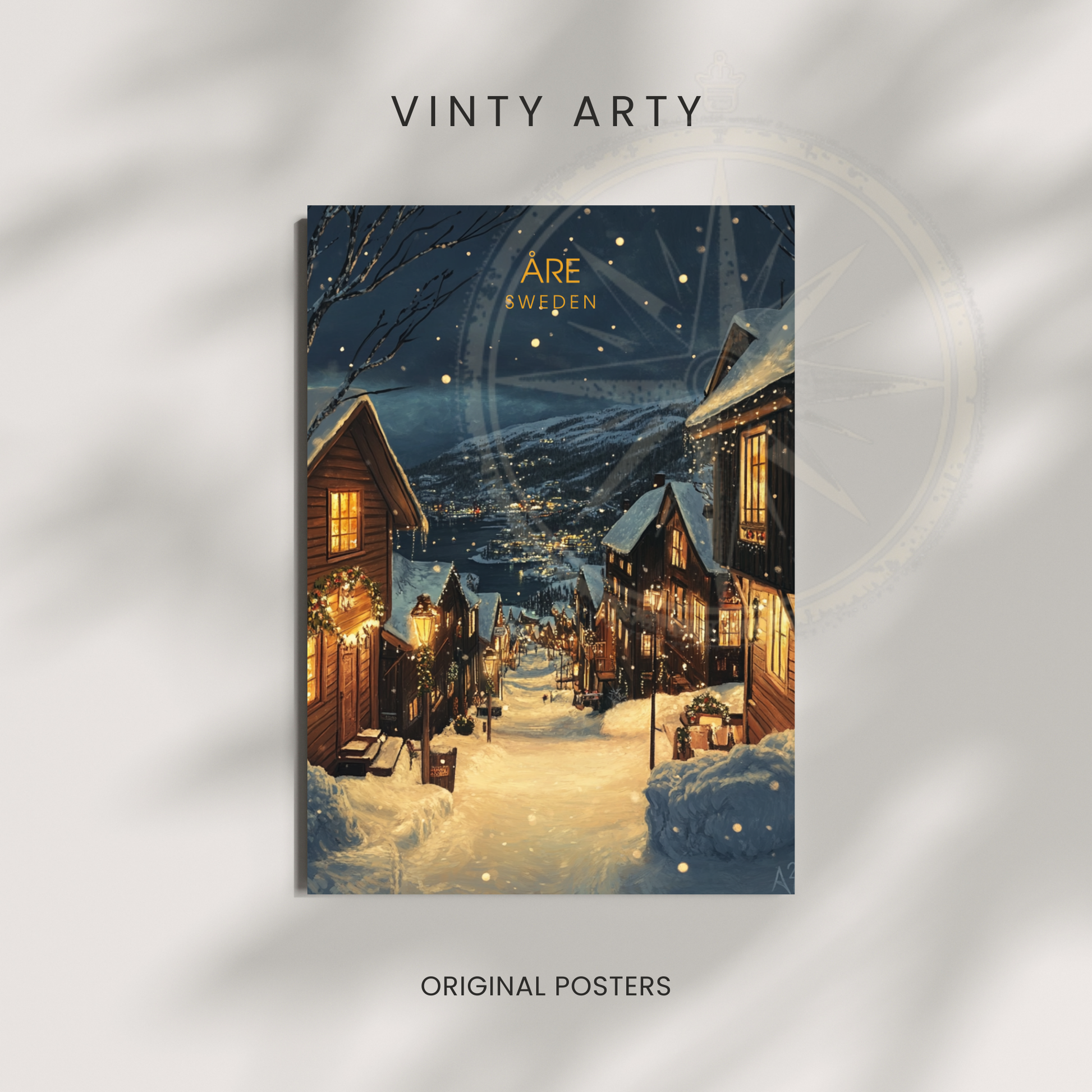 Affiche Åre | Poster décoratif Suède | Affiche Suède