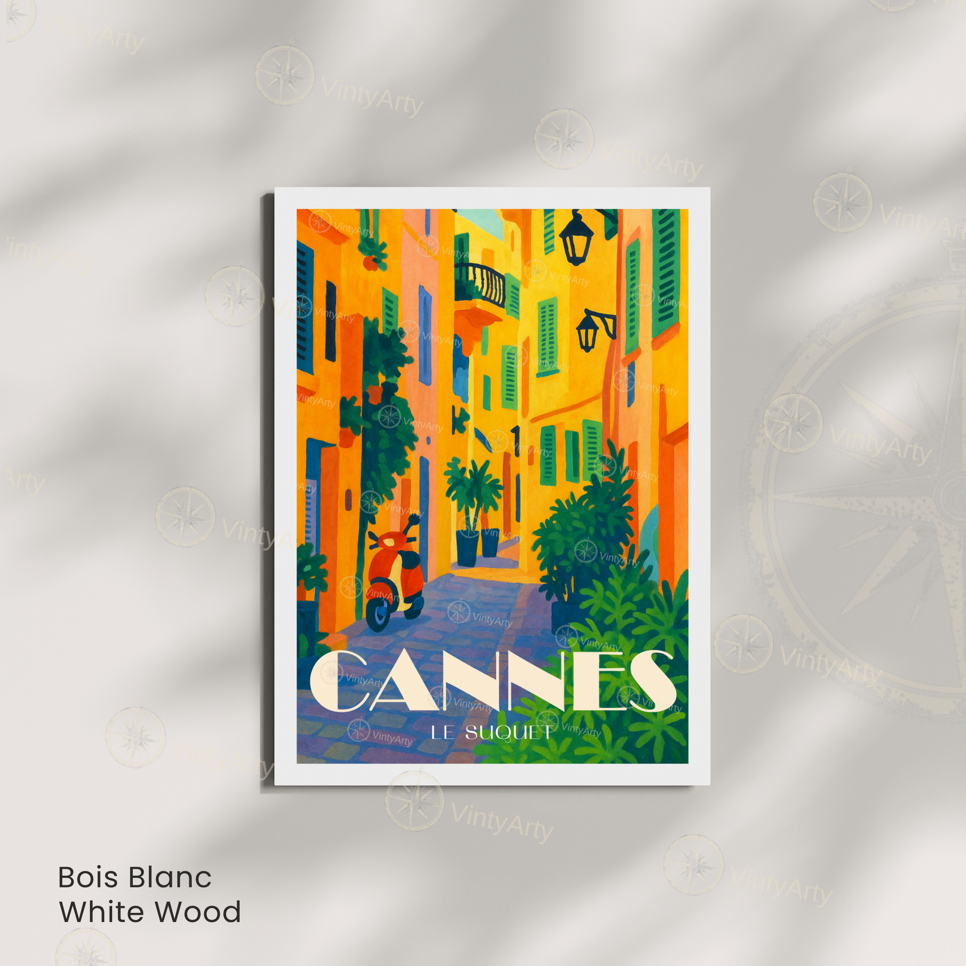 Affiche Cannes | Poster Le Suquet | Affiche France