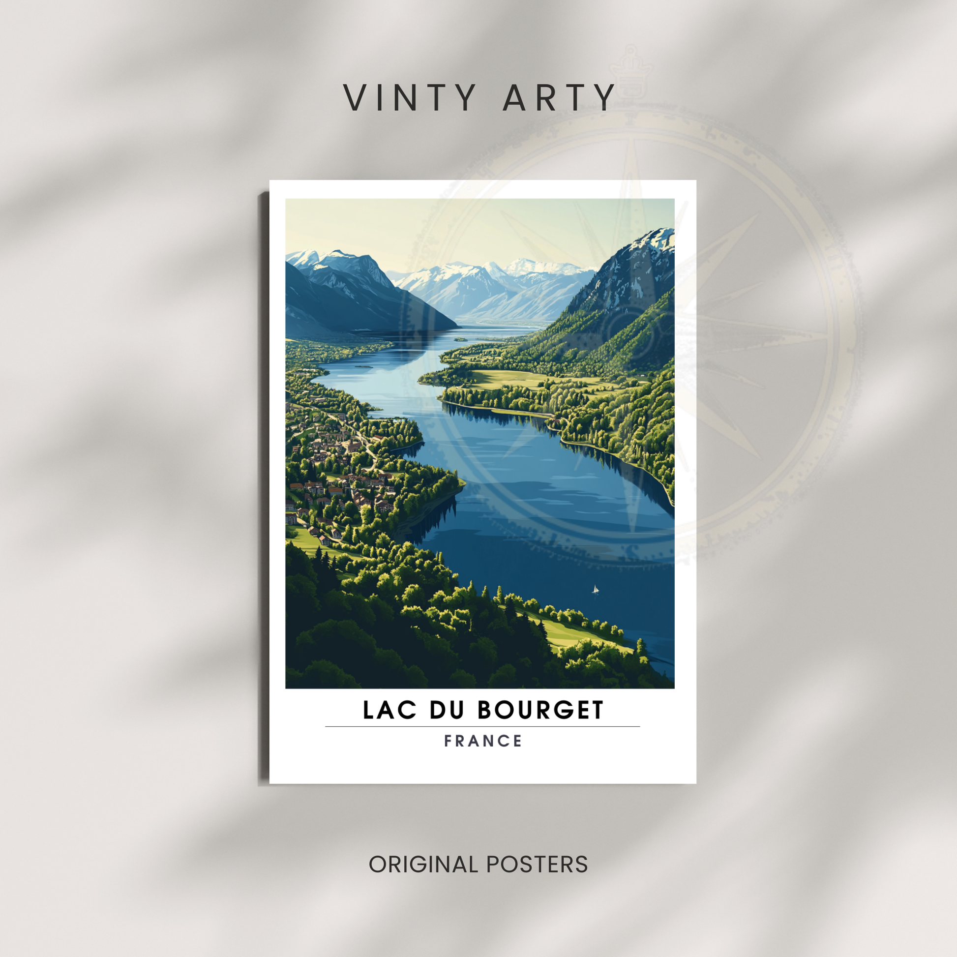 Affiche Lac du Bourget | Impression France  |  Affiche France