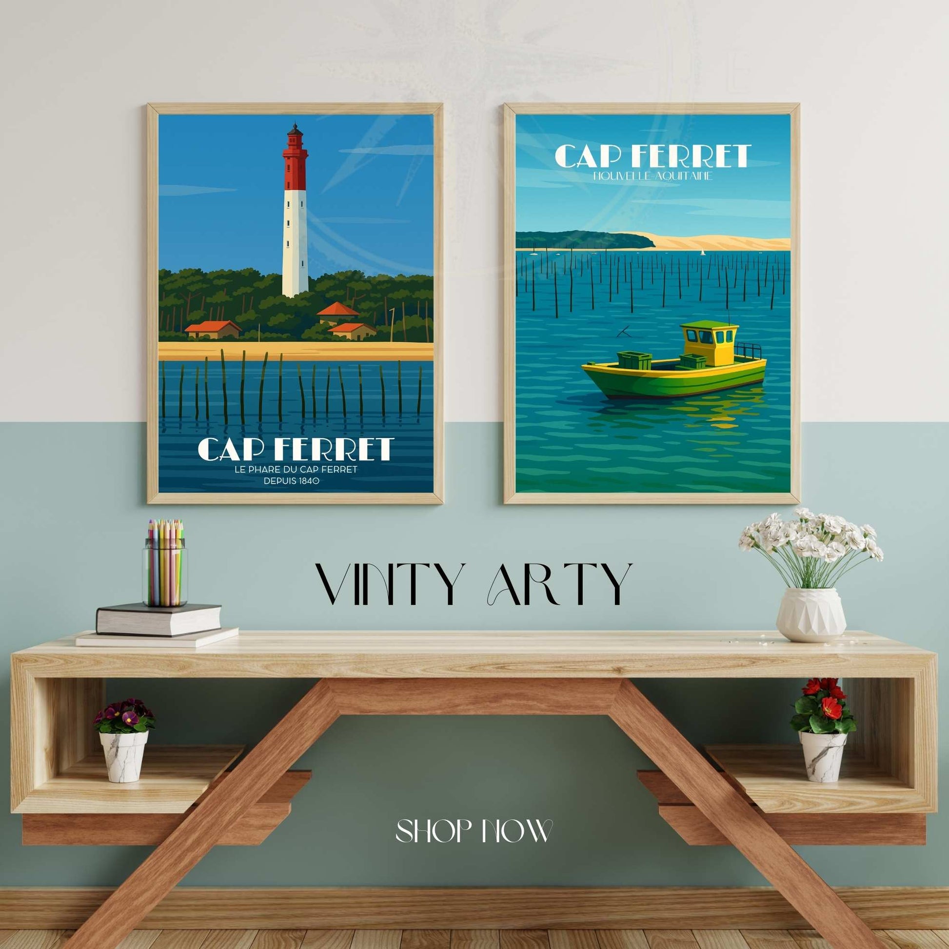 Affiche Cap Ferret | Poster Cap Ferret | Affiche France