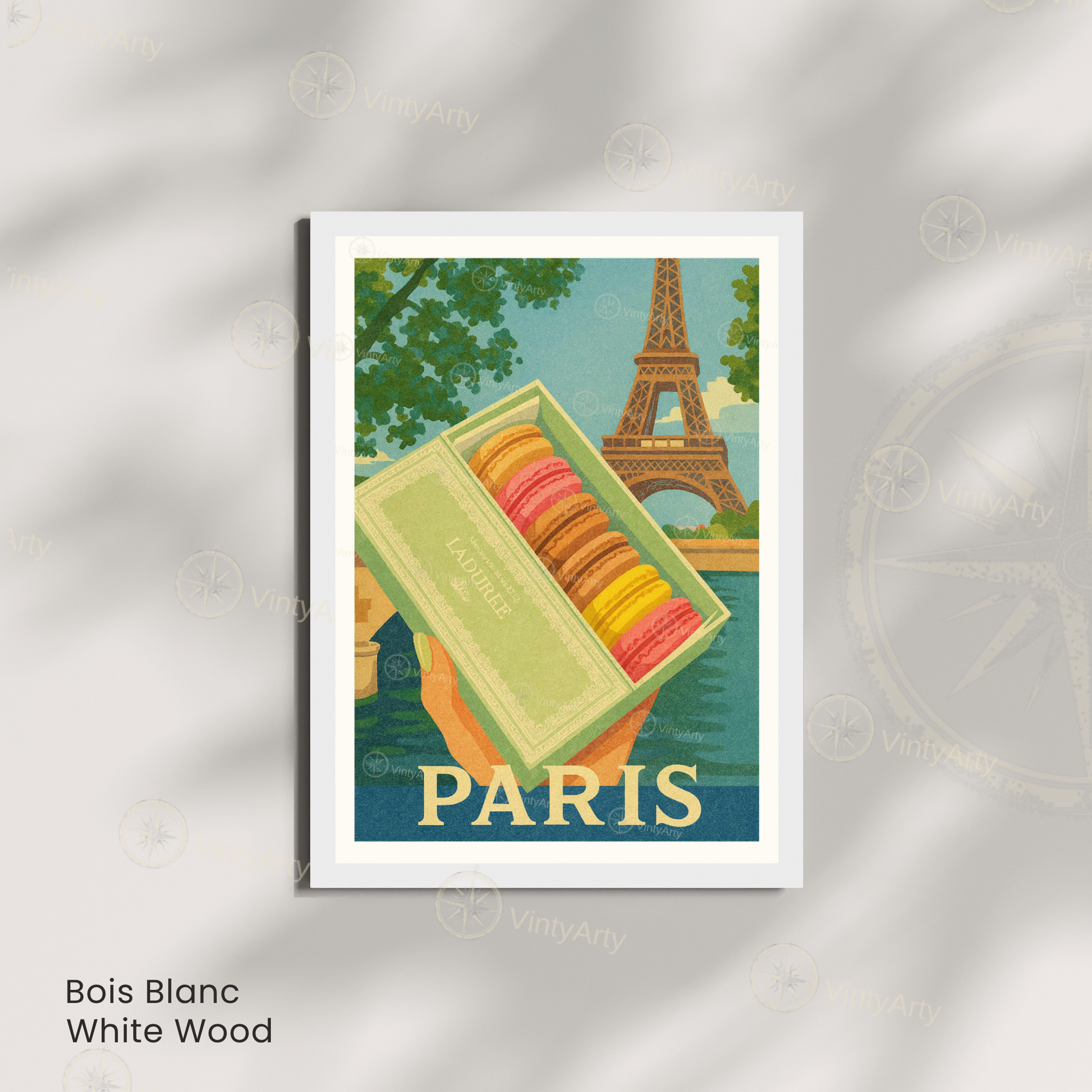 Affiche Paris | Poster macaron | Affiche France