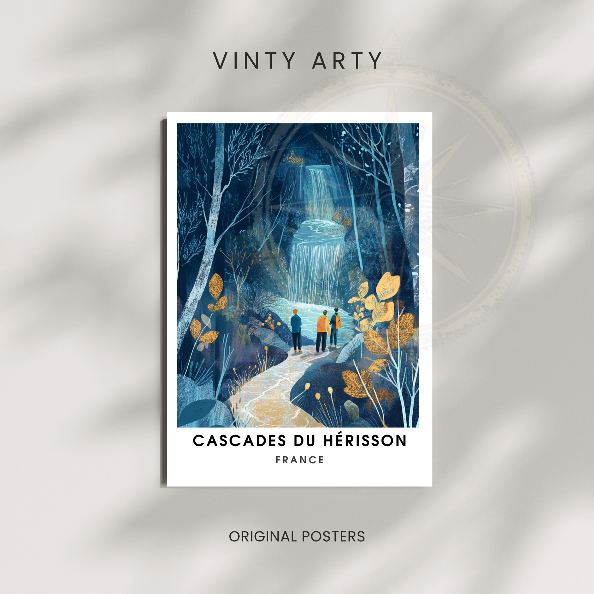 Affiche Cascades du Hérisson | Impression france | France