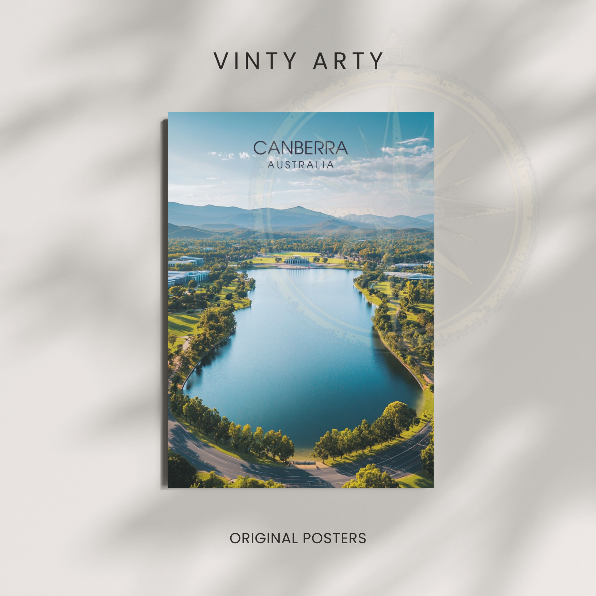 Affiche Canberra | Poster décoratif Australie | Affiche Australie