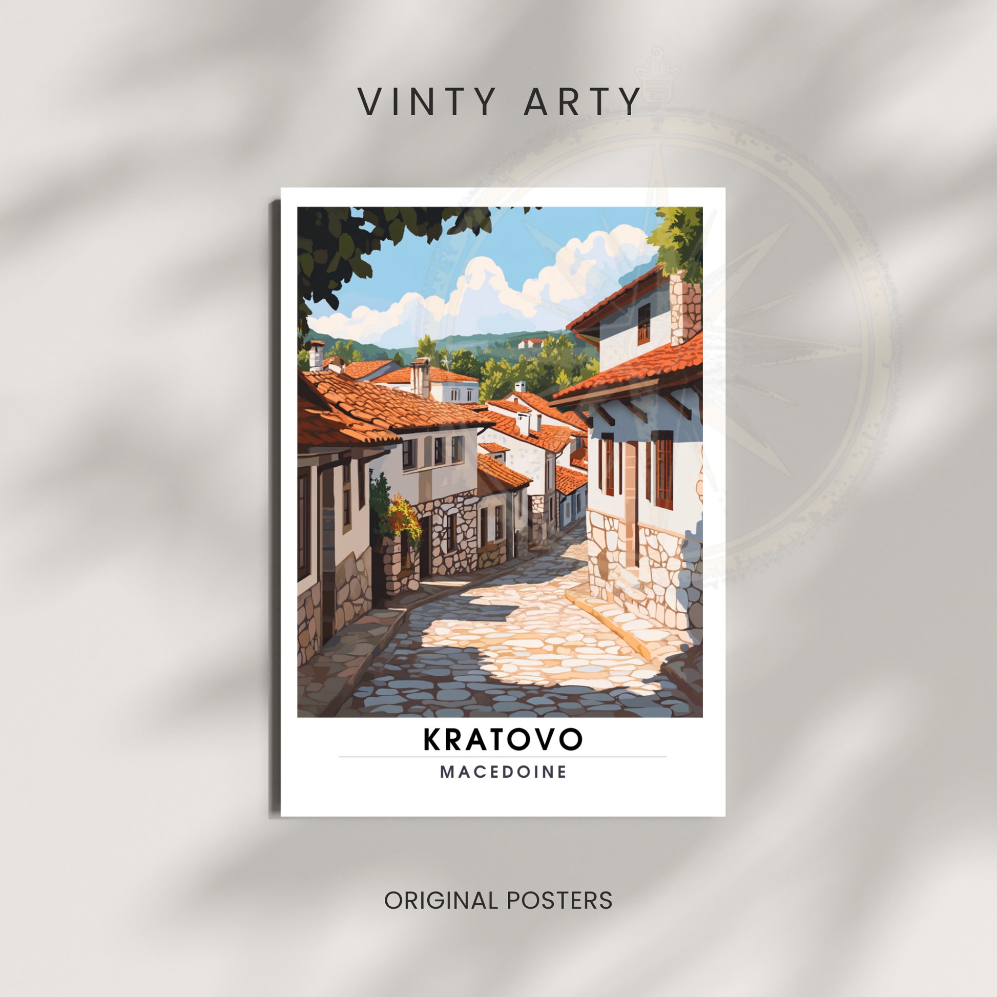 Affiche kratovo | Poster Macédoine | Affiche Macédoine