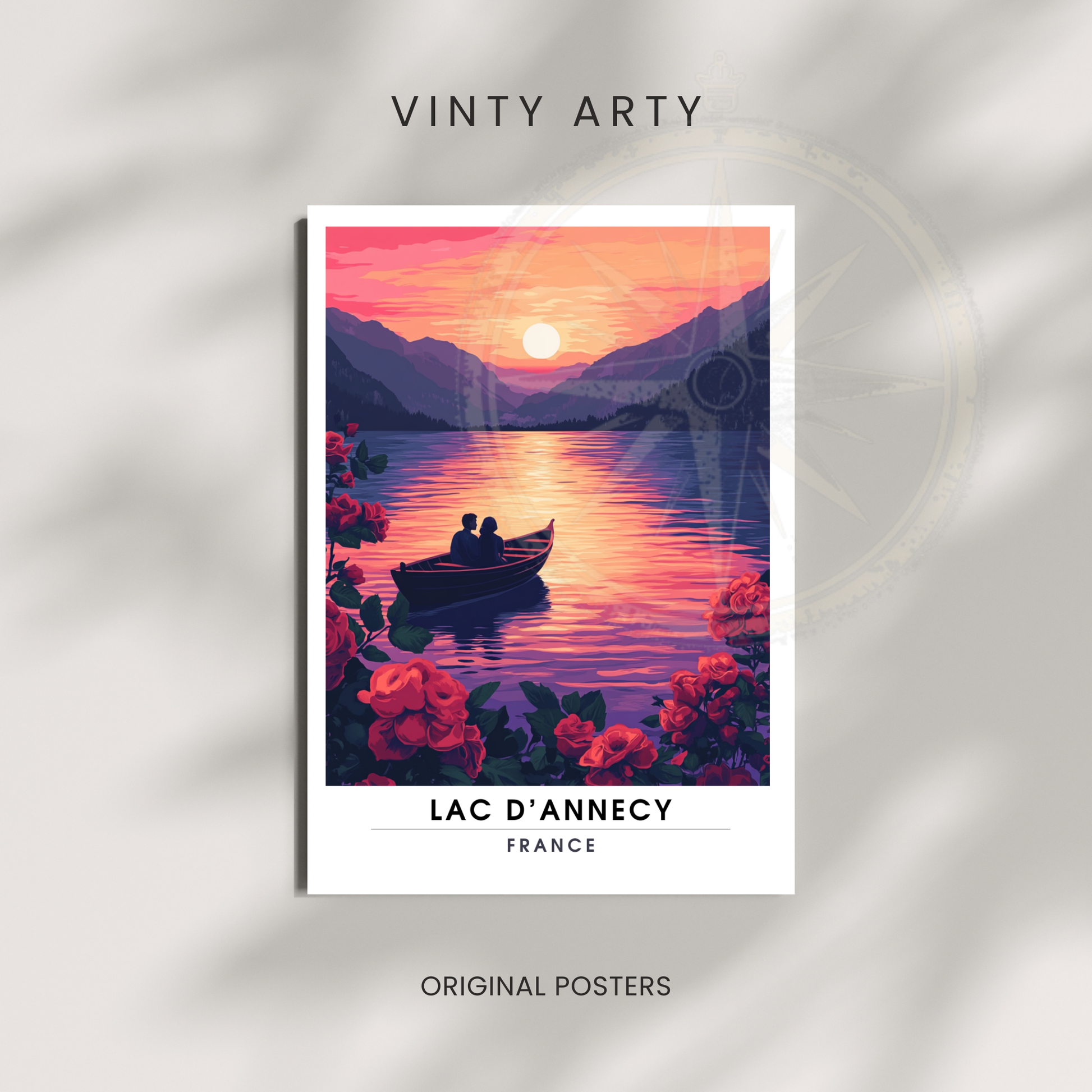 Affiche Lac d’Annecy | Impression France  |  Affiche France