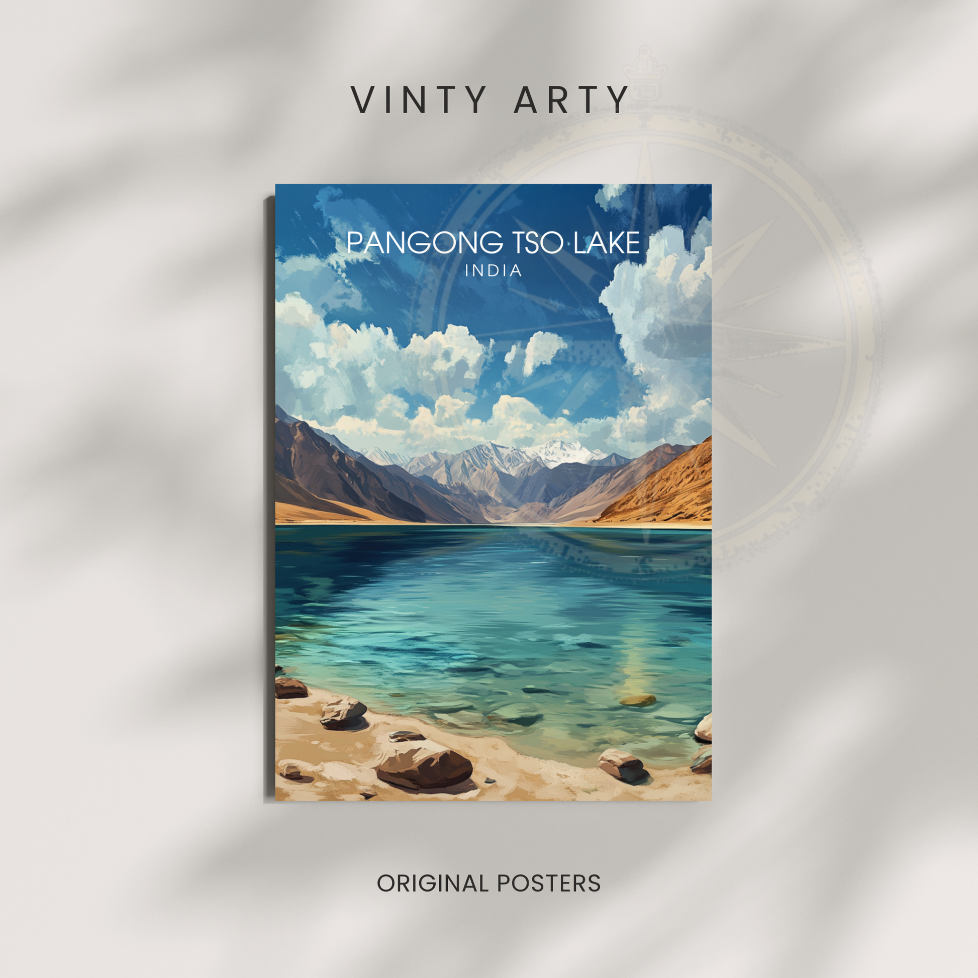 Affiche Pangong Tso Lake| Impression India | Affiche Lake