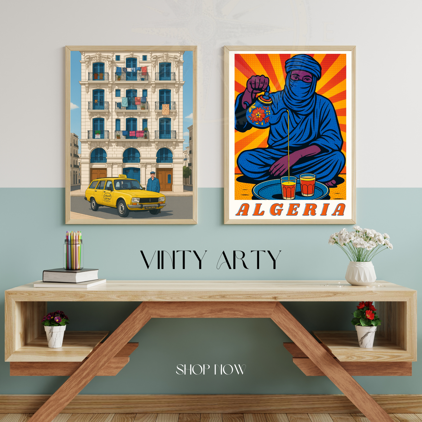 Affiche Algérie | impression Sahara | Culture algérienne