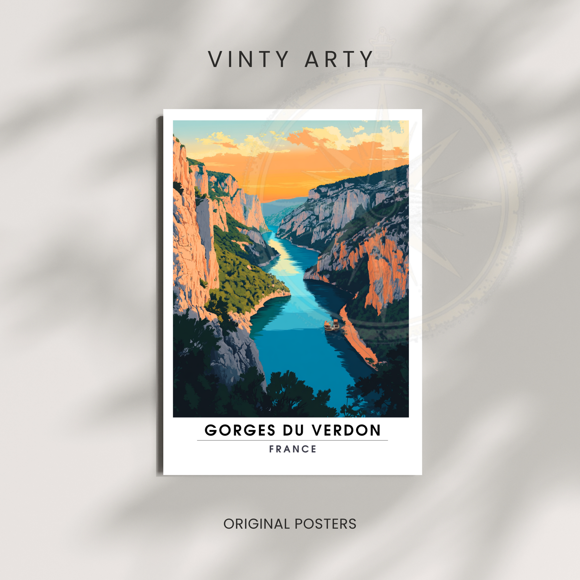 Affiche Gorges du Verdon | Impression France  |  Affiche France