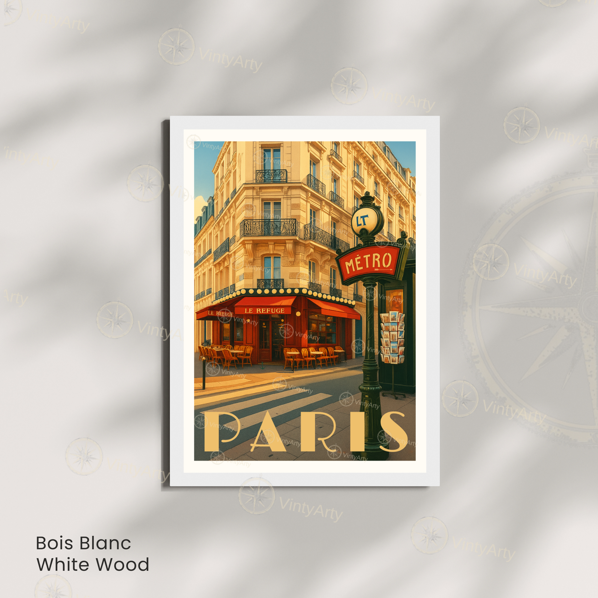 Affiche Paris | Impression artistique Métro | Affiche France