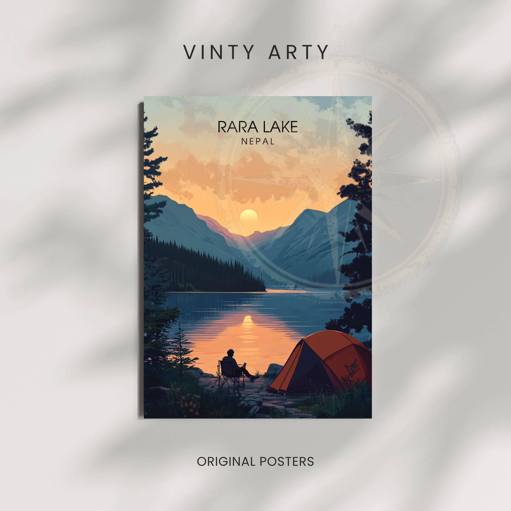 Affiche Rara Lake | Impression Nepal | Affiche Lake