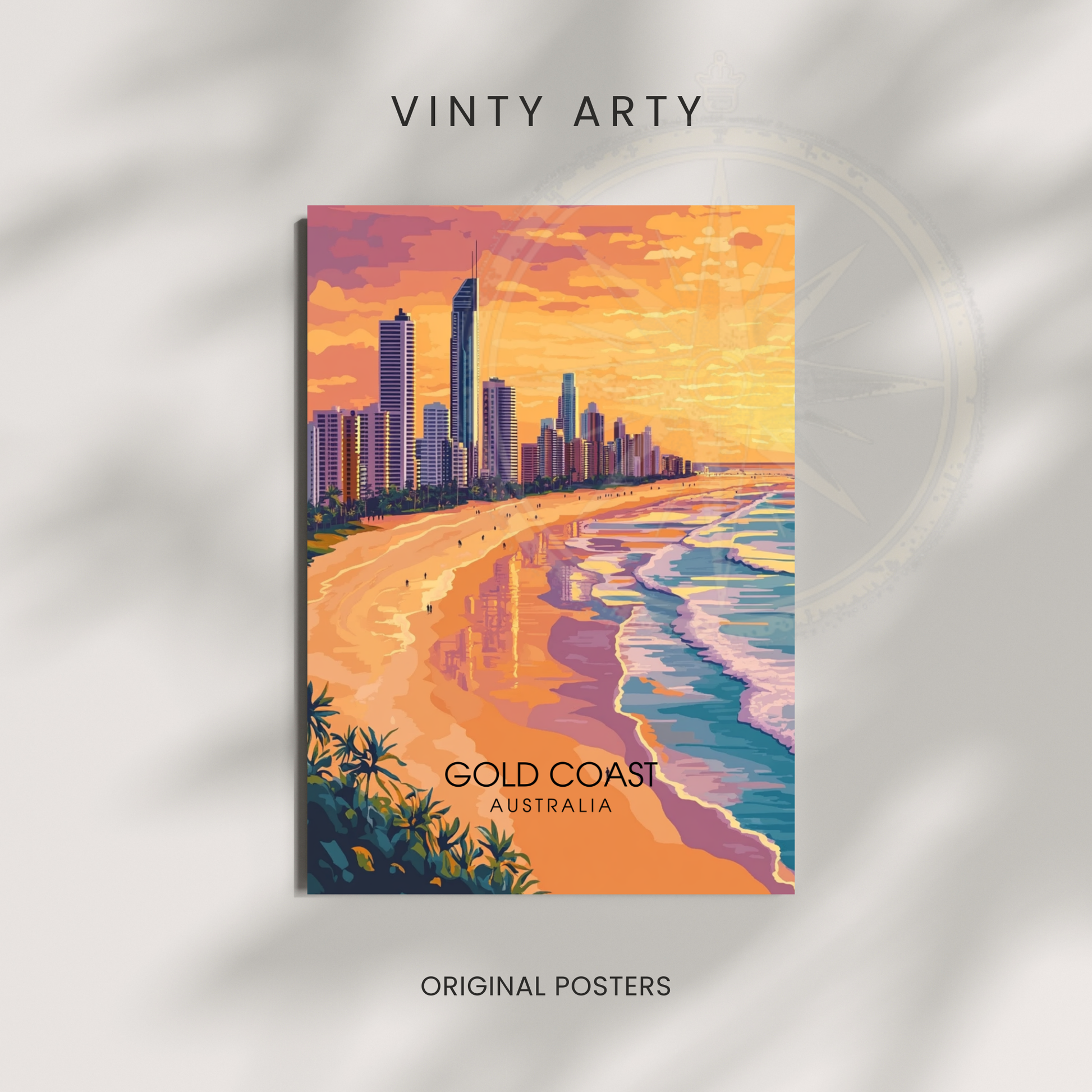 Affiche Côte d'Or | Poster décoratif Australie | Affiche Australie