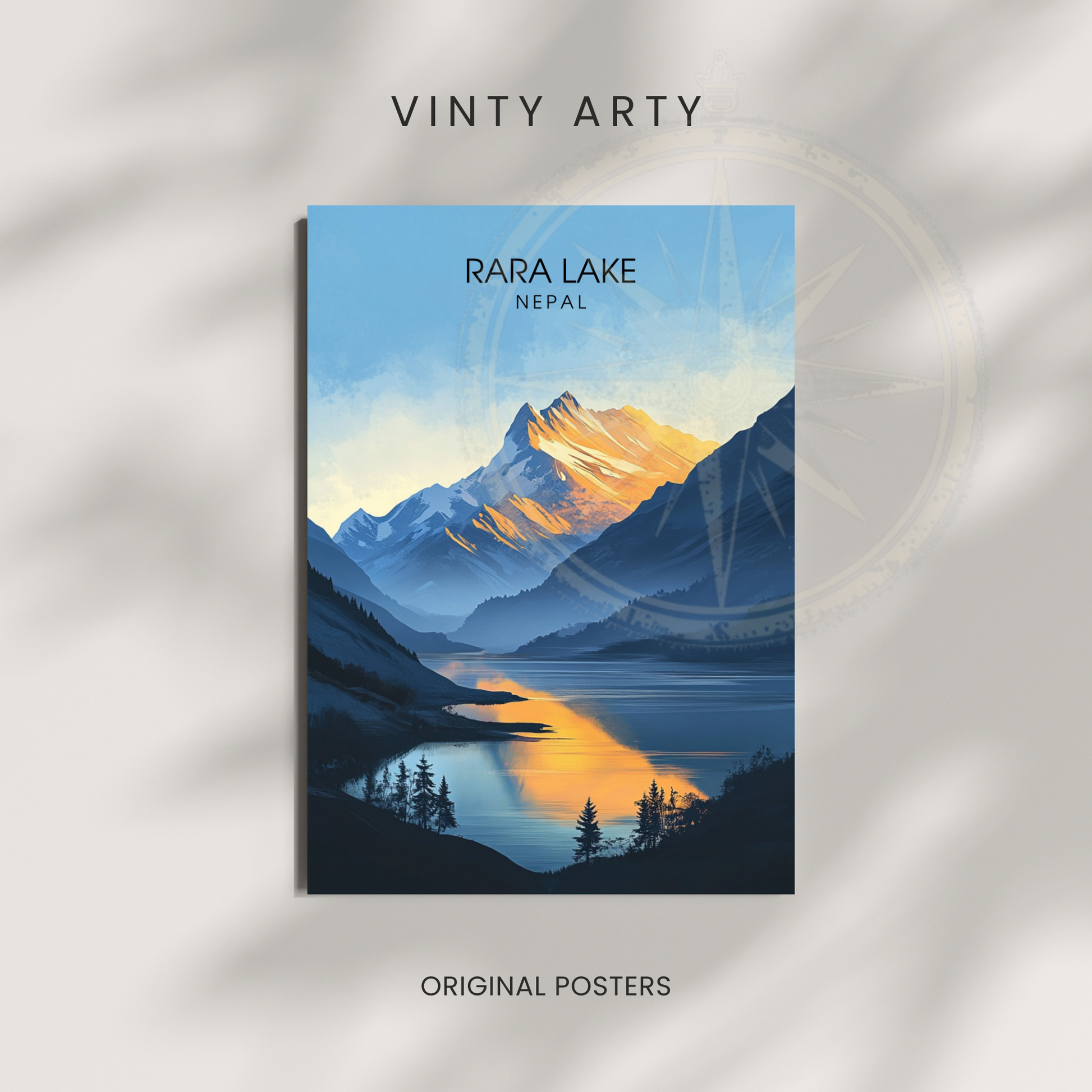 Affiche Rara Lake | Impression Nepal | Affiche Lake