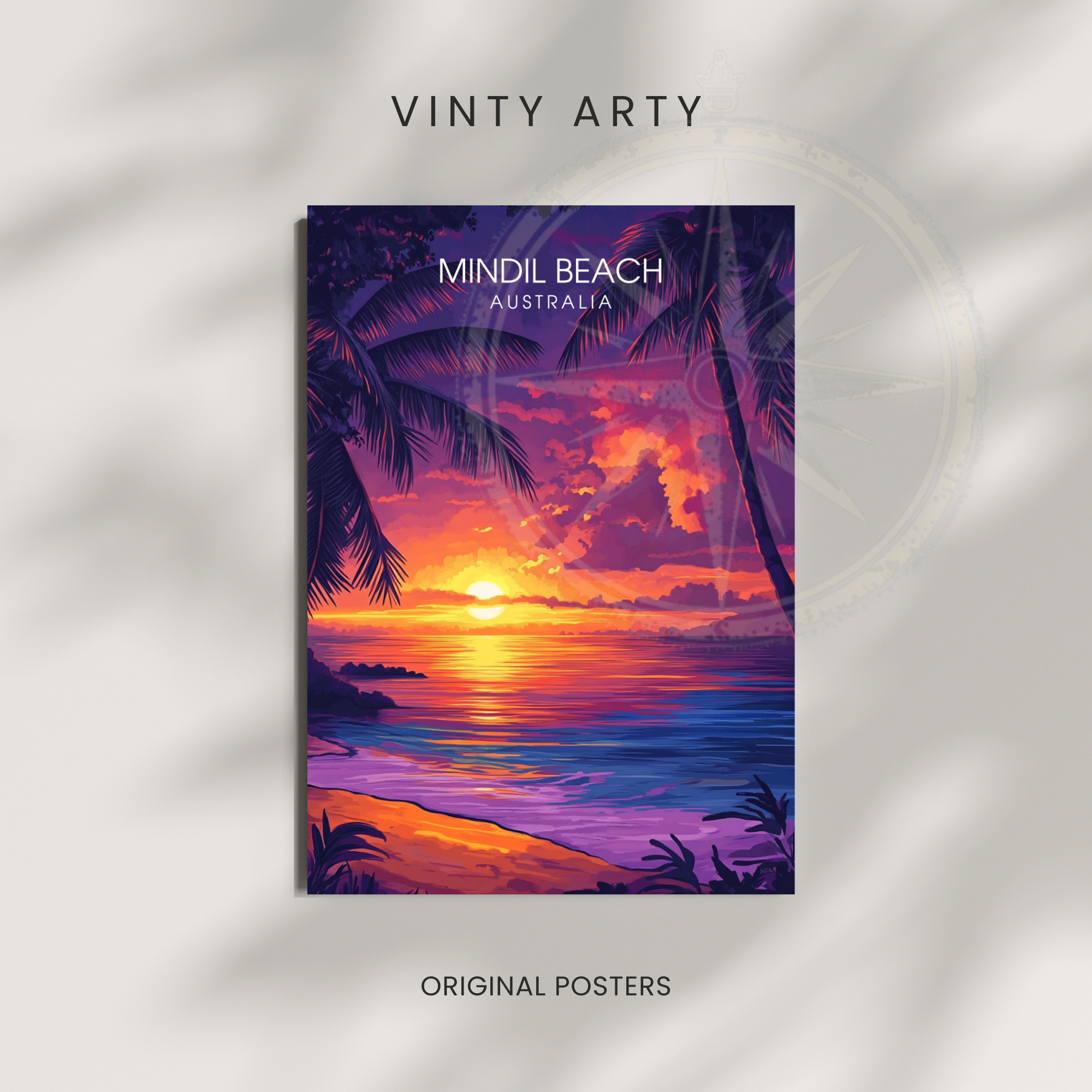 Affiche Plage de Mindil | Impression Australie | Affiche Australie