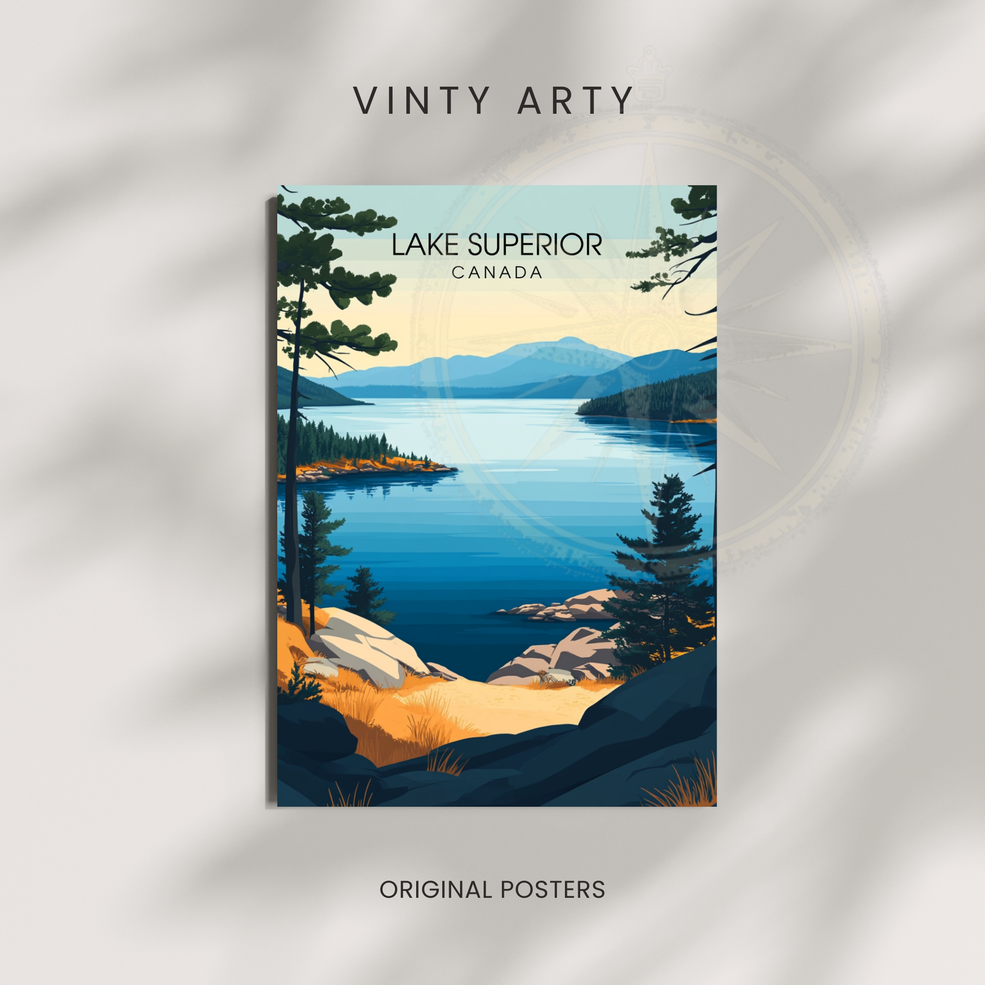 Affiche Lac Supérieur | Impression Canada | Affiche Lac