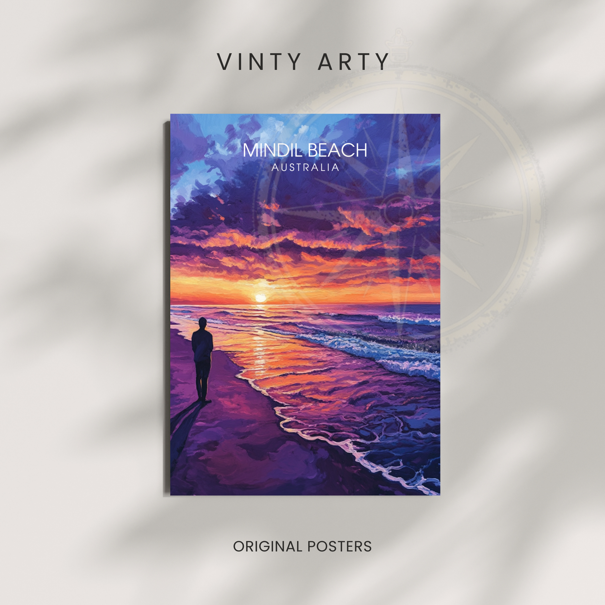 Affiche Plage de Mindil | Impression de voyage Australie | Affiche Australie