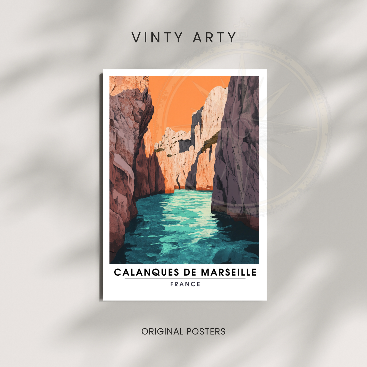 Affiche france | Impression france | Calanques de Marseille