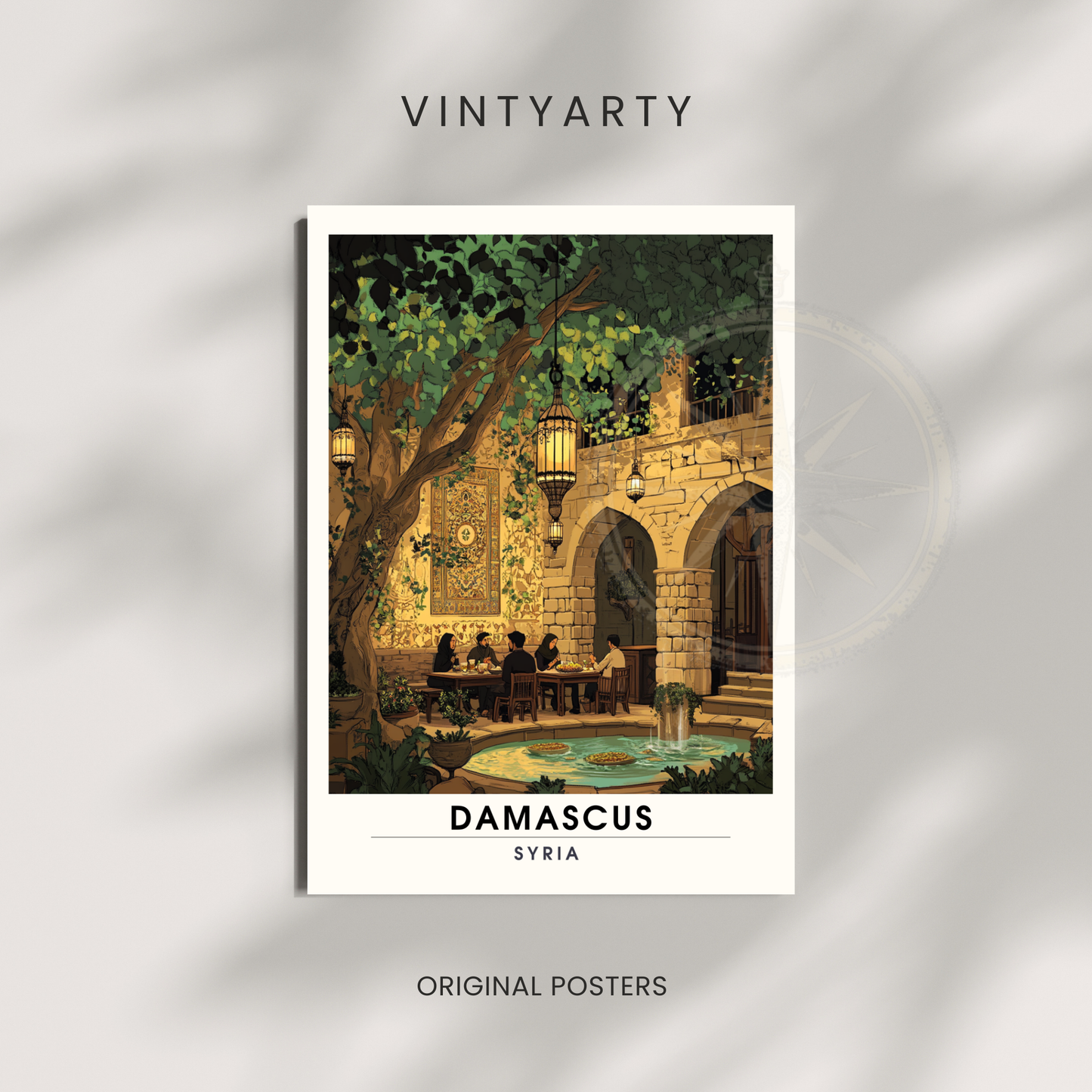 Affiche de voyage Damas