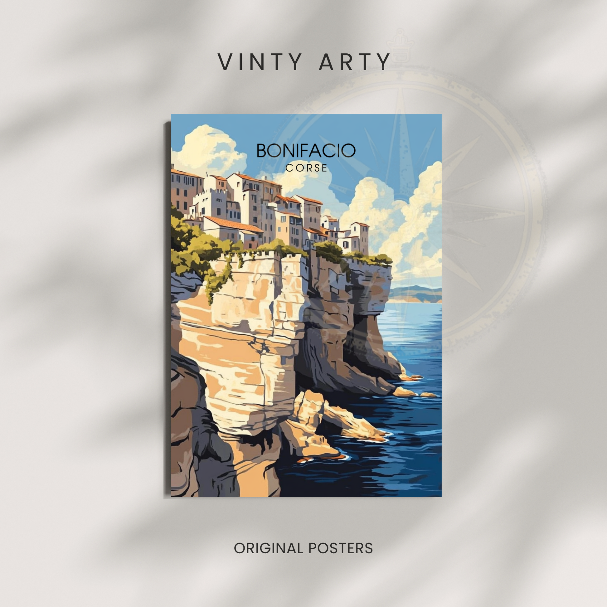 Affiche Bonifacio | Poster Corse | Affiche Corse